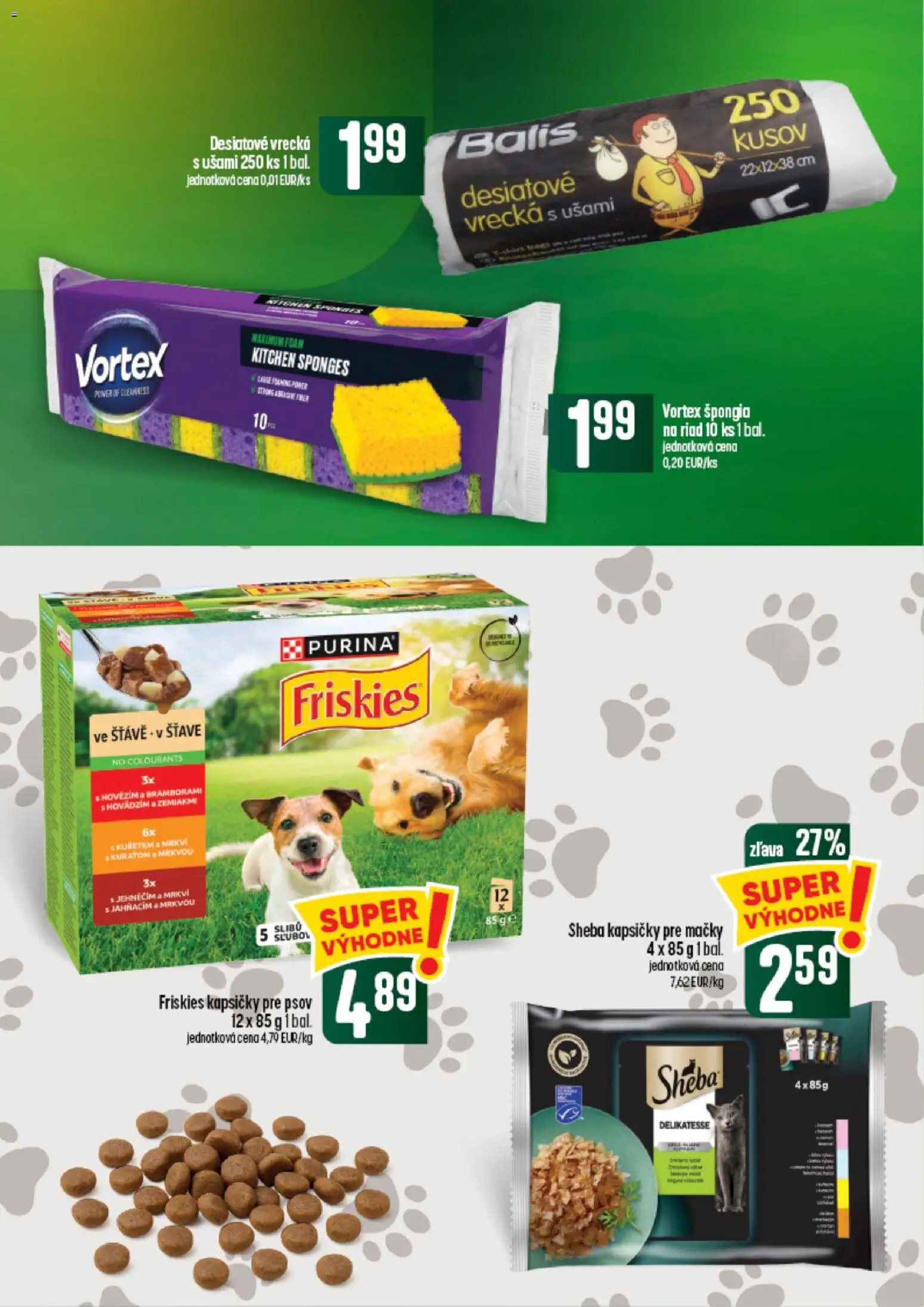 Nové COOP Jednota akcie – leták je platný od 24.09.2026 | Strana: 57 | Produkty: Riad, Friskies, Kapsičky, Kapsičky pre psov