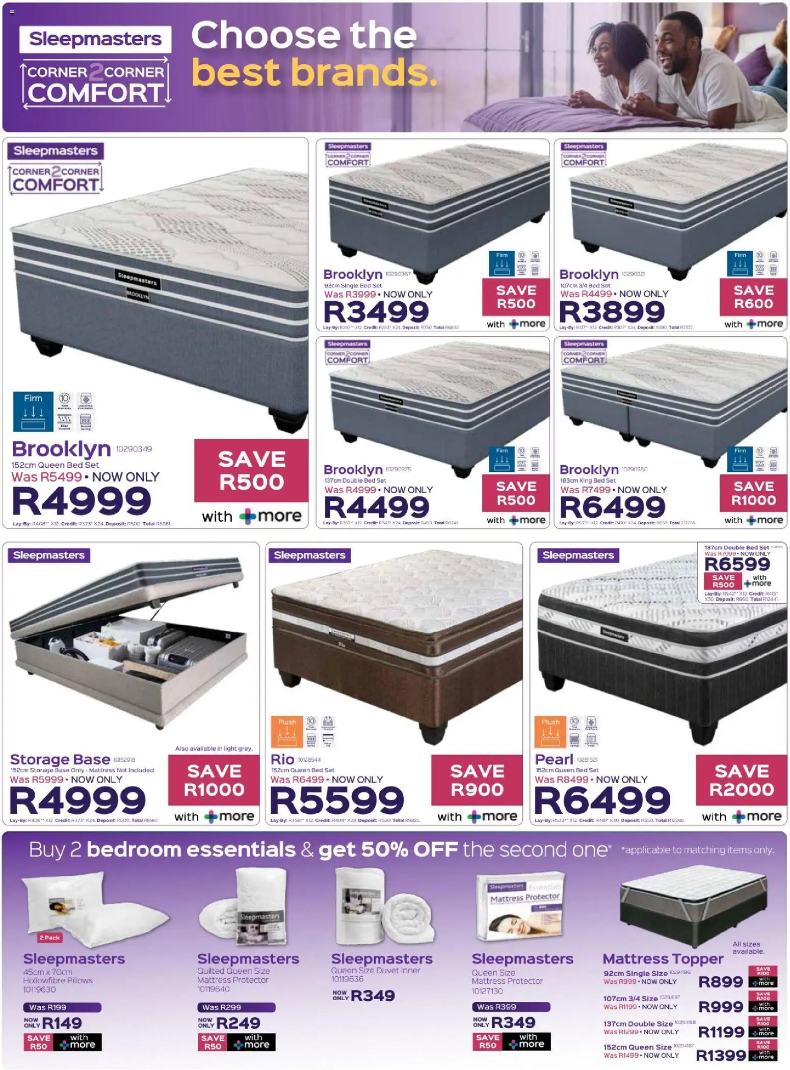 New Sleepmasters catalogue – valid from 19/02/2026 | Page: 9 | Products: Duvet, Bed, Single bed, Light