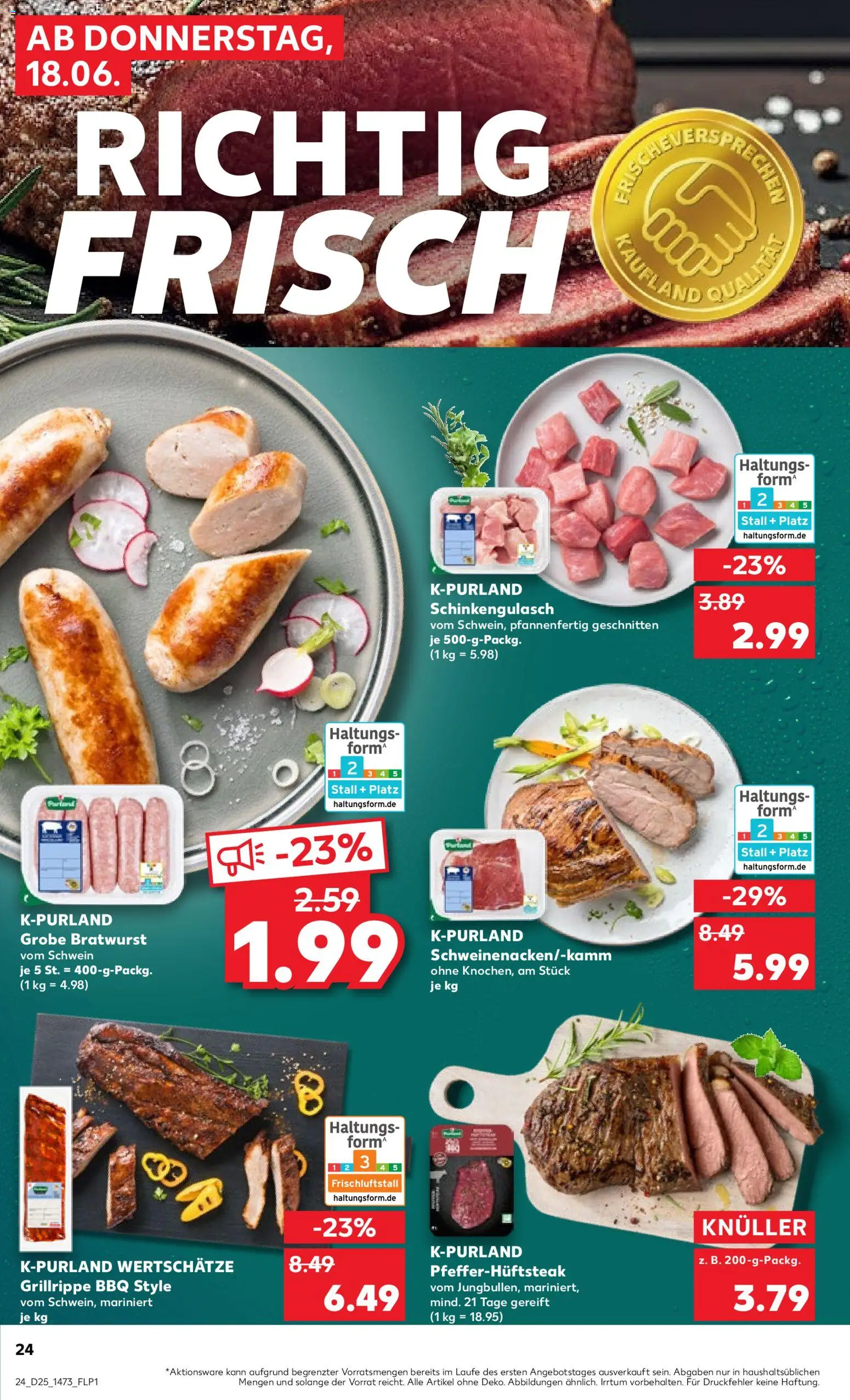 Kaufland Německo leták - Frankfurt (Oder) od 18.06.2026 | Strana: 24 | Produkty: Forma
