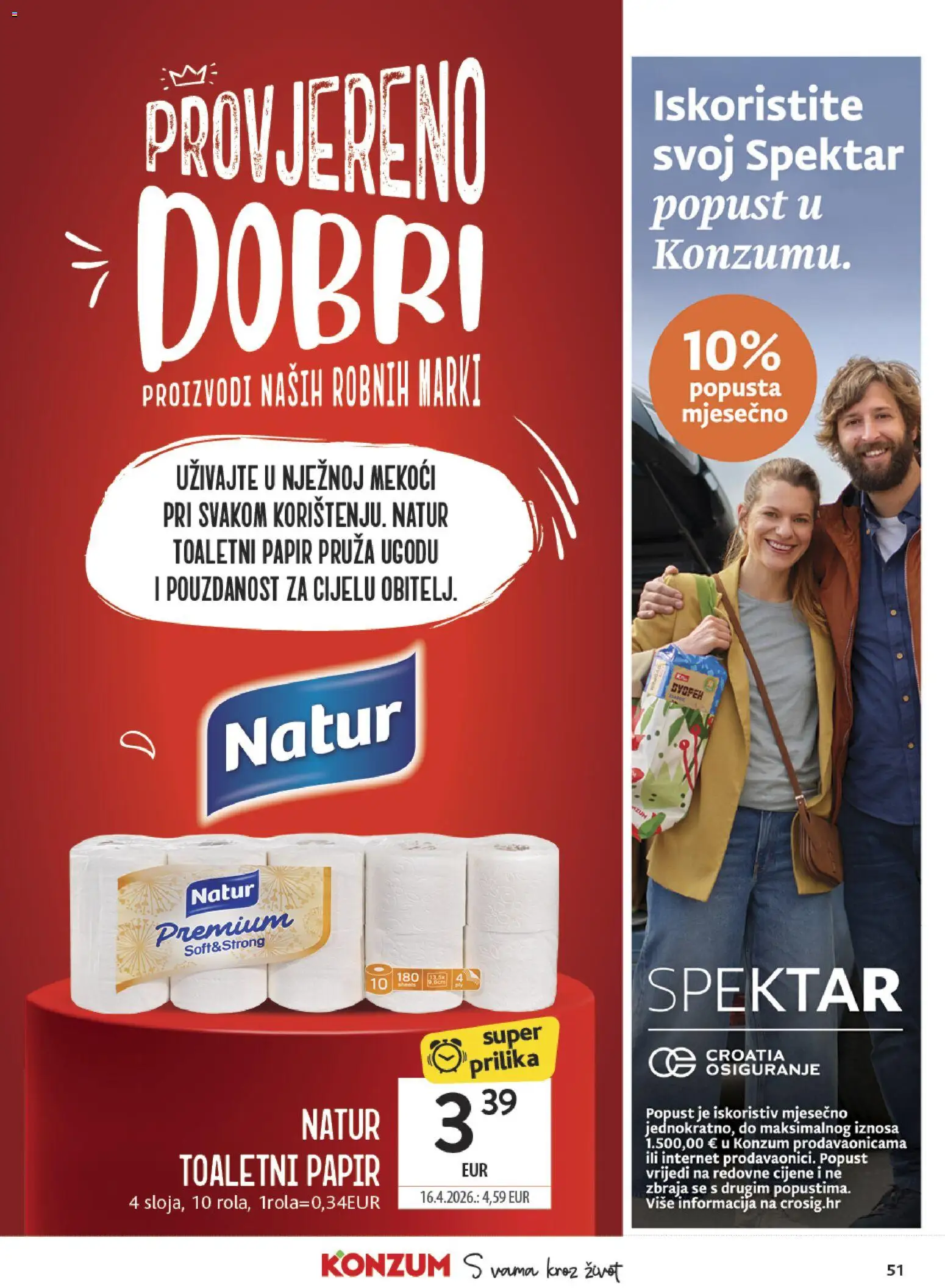 Konzum HR akciós ujság - amely érvényes a következő dátumtól: 2026.10.21. | Oldal: 51