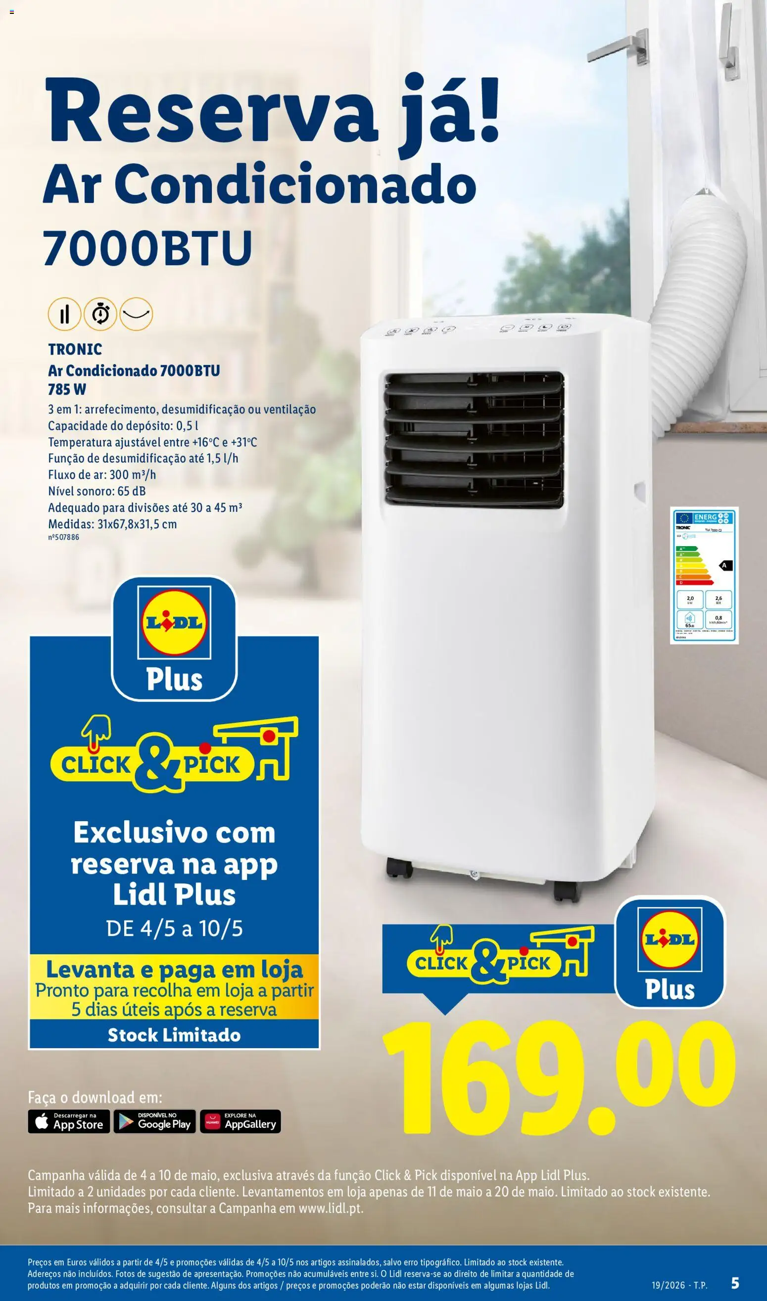 Lidl Novidades │ válido de 04.05.2026 | Página: 5 | Produtos: Faca, Ar condicionado
