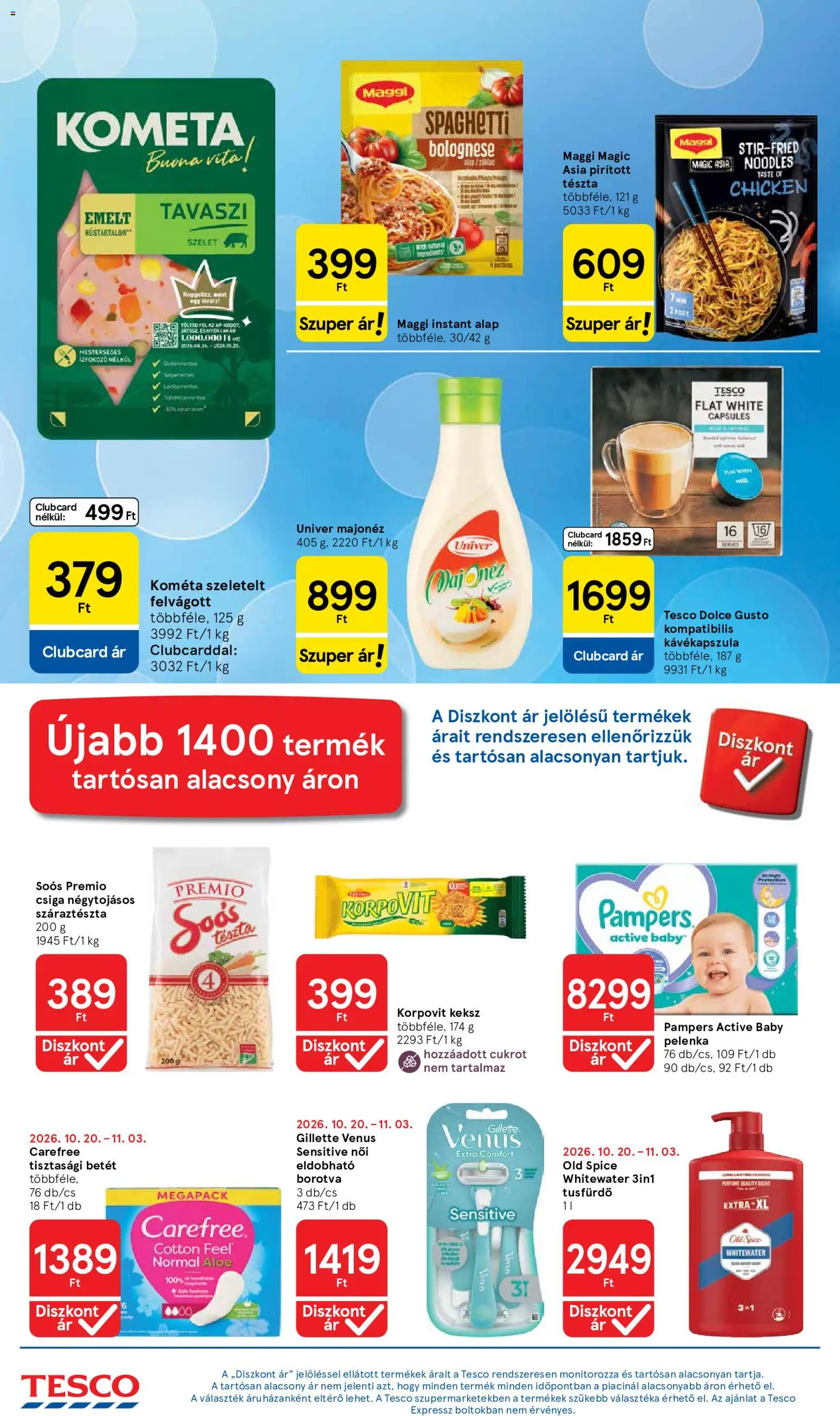 Tesco akciós ujság - amely érvényes a következő dátumtól: 2026.10.29. | Oldal: 4