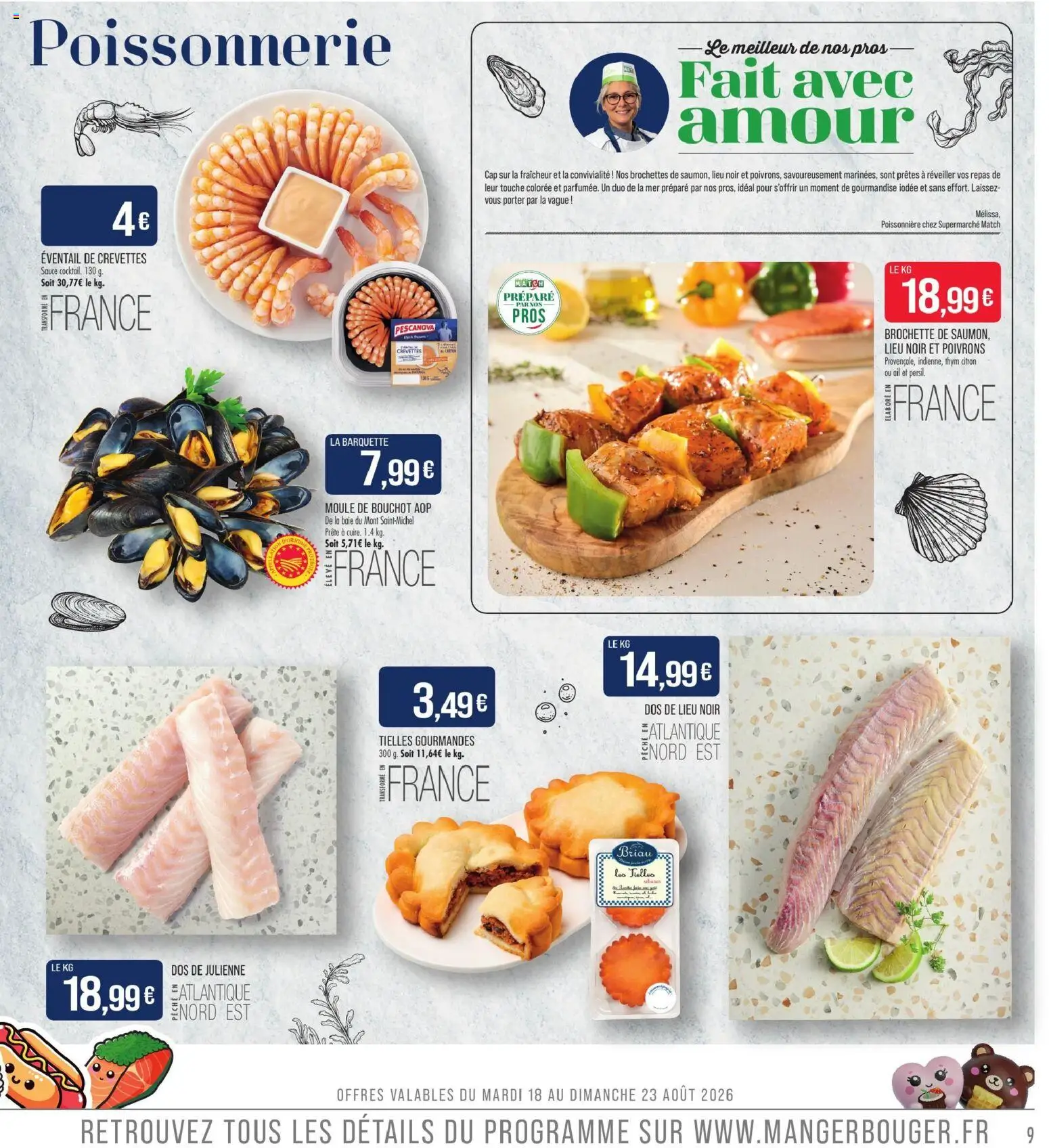 {H1} | Page: 9 | Produits: Citron, Poivrons, Crevettes, Thym
