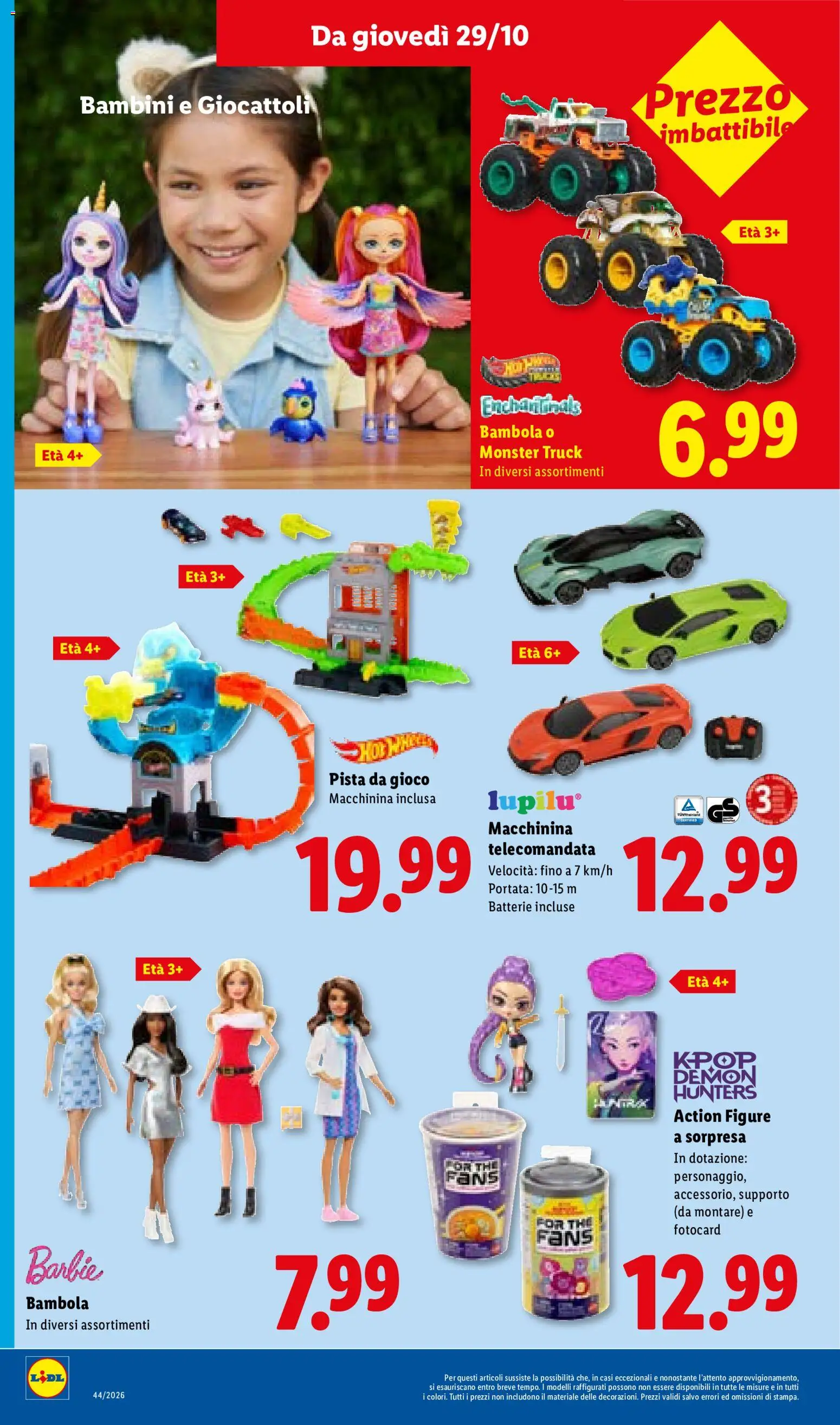 Volantino Lidl del 29/10/2026 | Pagina: 36 | Prodotti: Giocattoli, Gioco, Bambola, Batterie