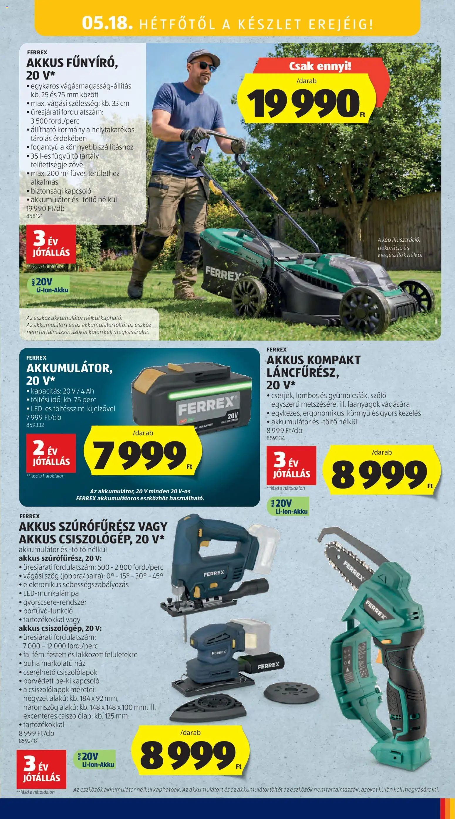 Aldi akciós ujság - amely érvényes a következő dátumtól: 14.05.2026 | Oldal: 17 | Termékek: Szőlő, Szúrófűrész, Akkumulátor, Töltő