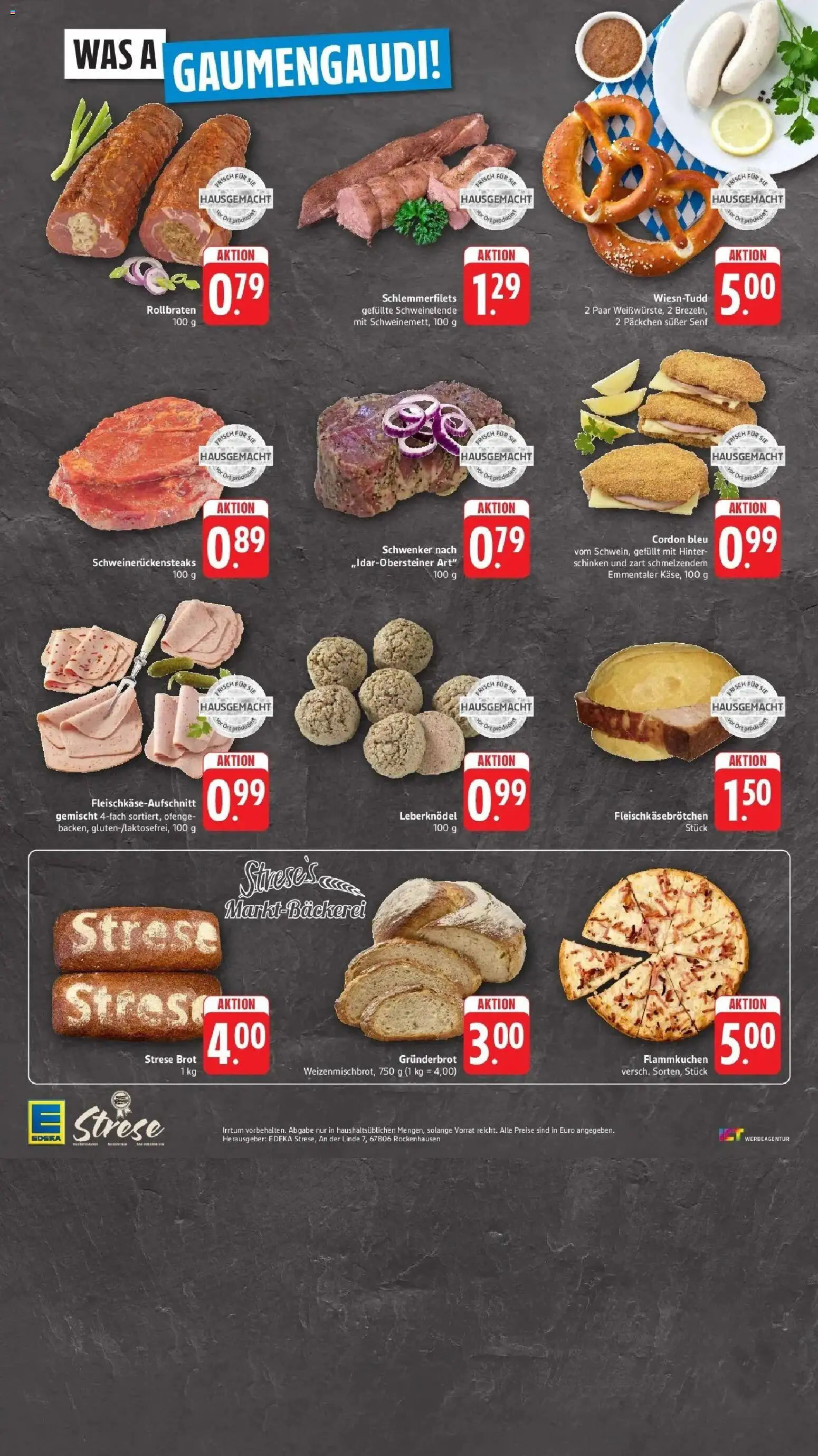 Edeka Prospekt Bad Sobernheim (ab 14.09.2026) » Angebote Online | Seite: 2 | Produkte: Leberknödel, Brot, Schinken, Schweinelende