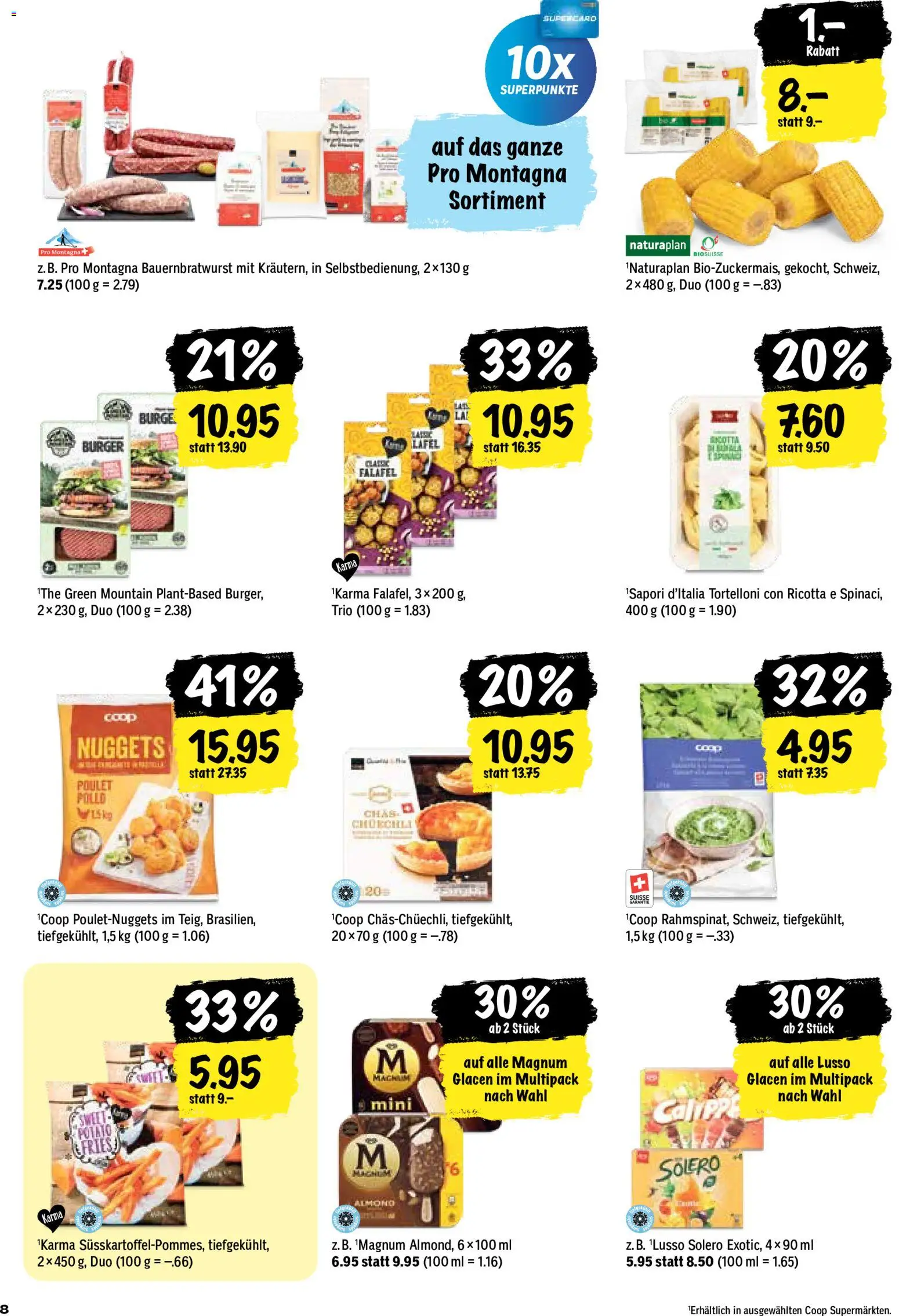 Coop aktionen – gültig ab 28.05.2026 | Seite: 8 | Produkte: En Kommode, Burger
