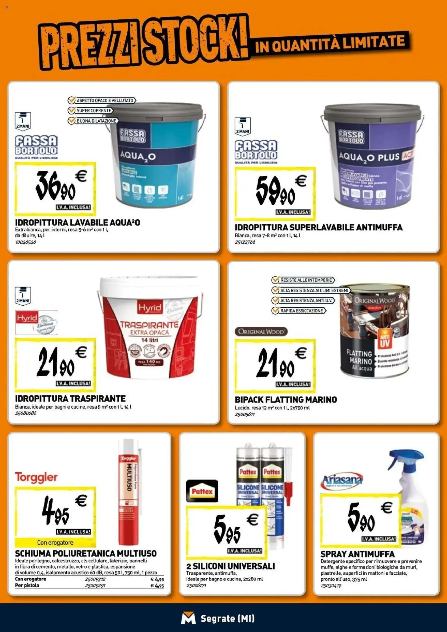 Volantino TECNOMAT del 29/10/2026 | Pagina: 14 | Prodotti: Schiuma, Detergente, Silicone, Bagno