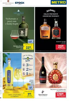 Metro leták platný od 26.08.2026 | Strana: 40 | Produkty: Diplomatico, Prosecco, Citróny, Jack Daniel's