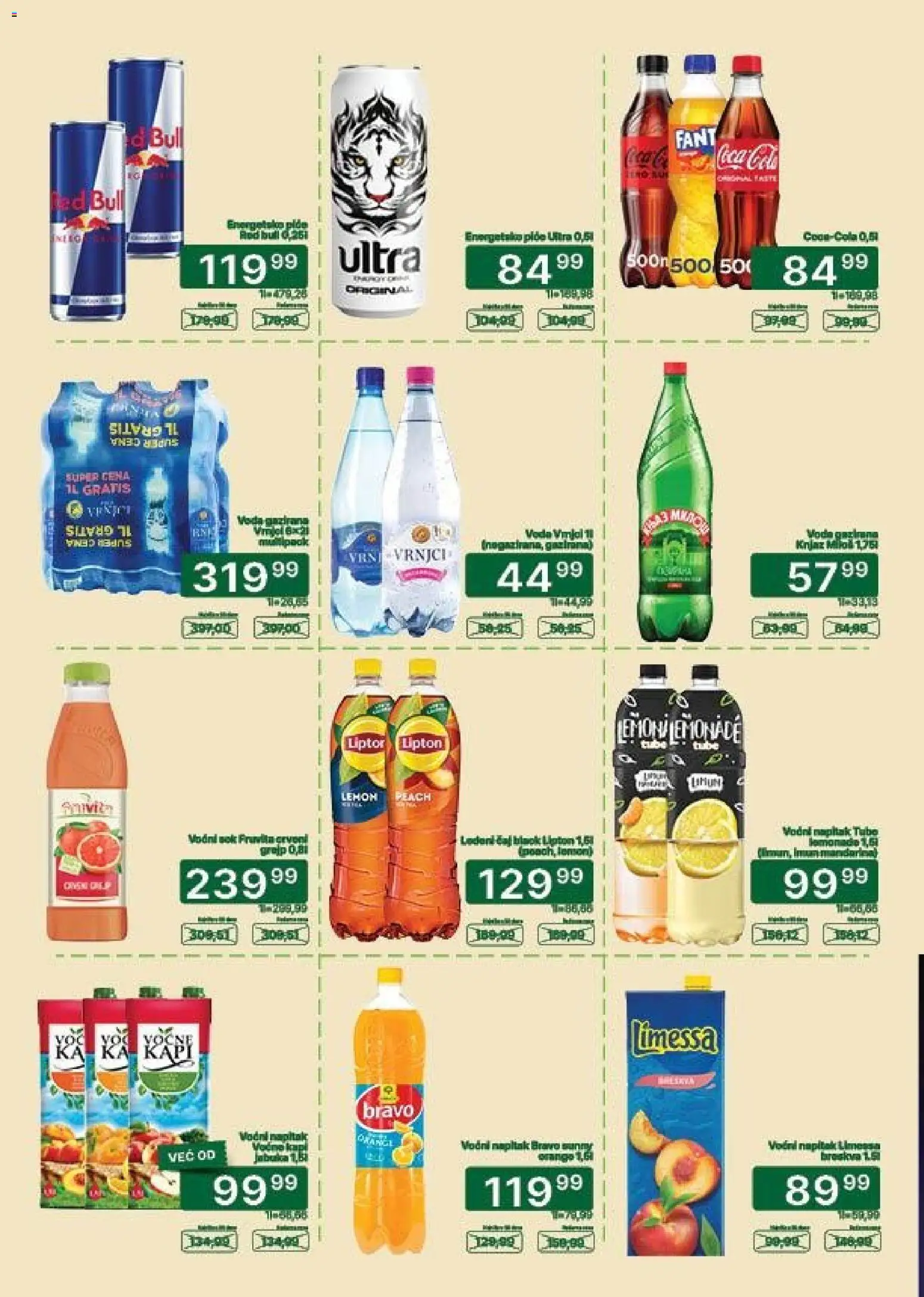 Univerexport katalog - važi od 17.08.2026 | Strana: 22 | Proizvode: Voda, Grejp, Sok, Red Bull