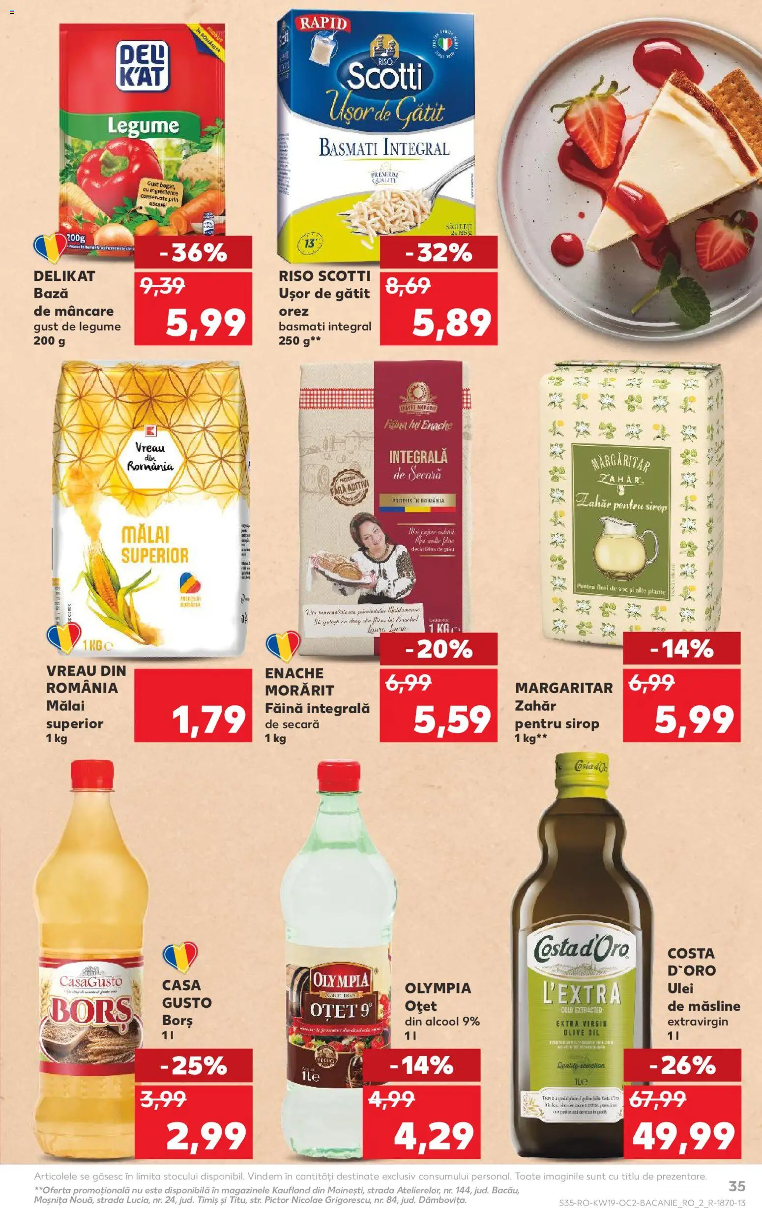 Noul catalog Kaufland – valabil de la 06.05.2026 | Pagină: 35 | Produse: Borș, Mălai, Sirop, Zahăr