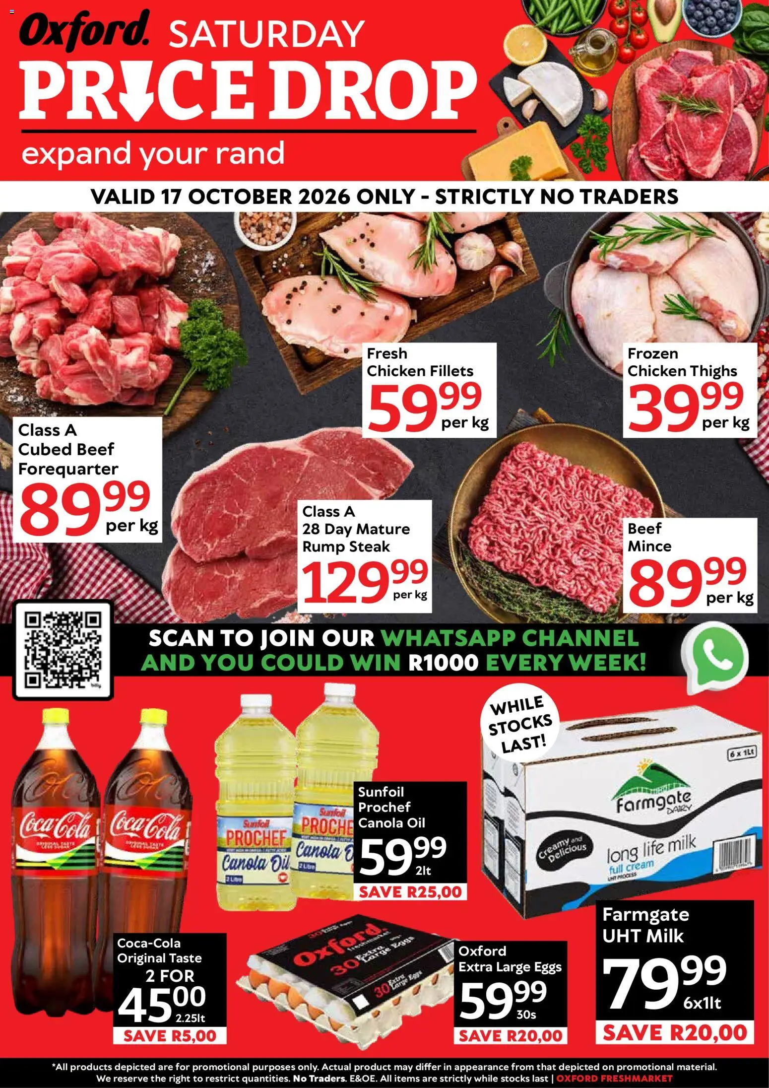 New Oxford Freshmarket catalogue – valid from 17/10/2026 | Page: 1 | Products: Rump steak, Eggs, Beef, Cream