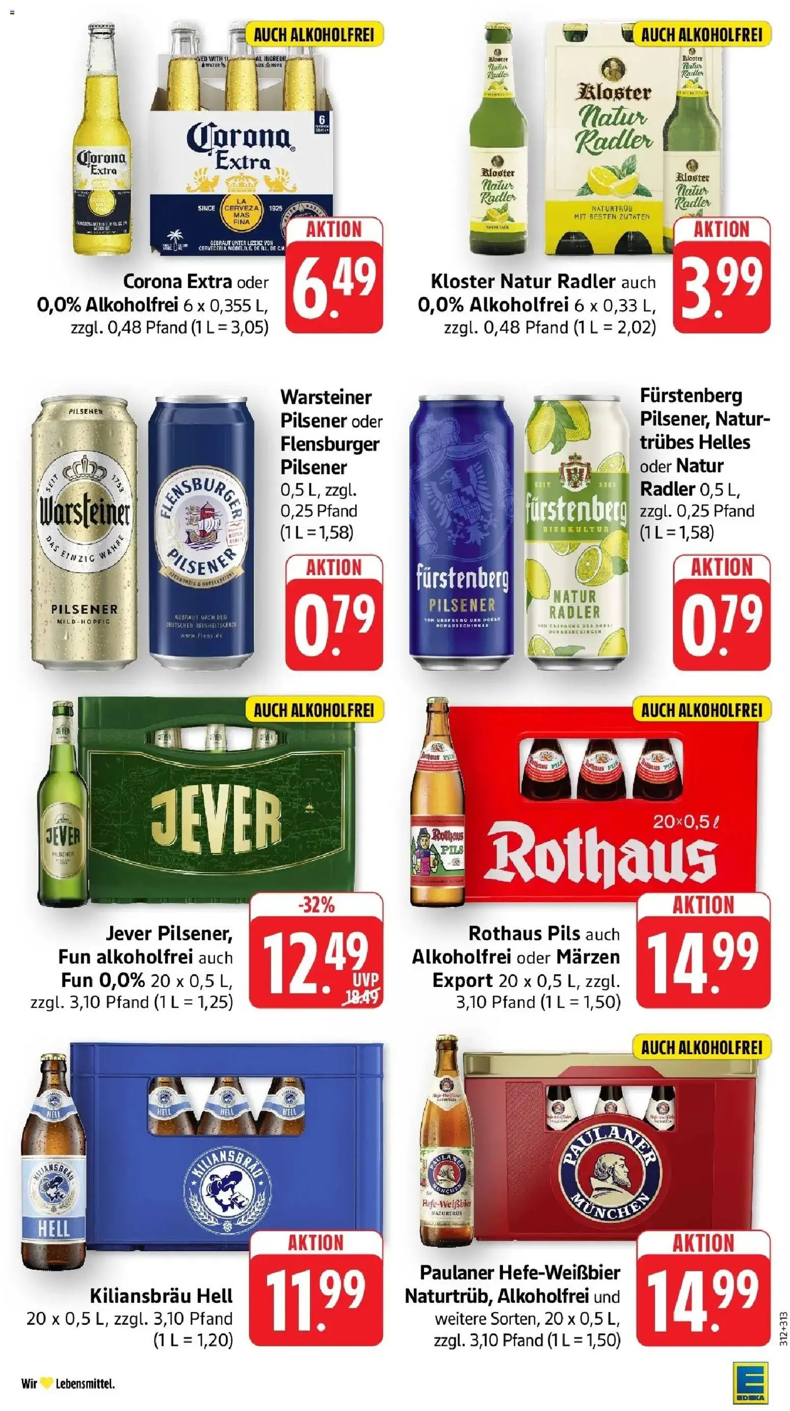 Edeka Prospekt Wolfach (ab 31.08.2026) » Angebote Online | Seite: 33 | Produkte: Pils, Flensburger, Warsteiner, Jever