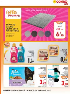 Anteprima del volantino TAPPETO BAGNO LIGHT SOFT MICROFIBRA, 100% poliestere, colori assortiti, 50 x 110 cm valido a partire dal 07.05.2026 | Pagina: 14 | Prodotti: Ammorbidente, Verdure, Salsa, Bagno