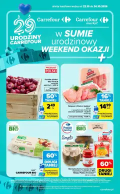 Pogląd oferty "Carrefour gazetka - Weekend okazji" - ważna od 22.10.2026