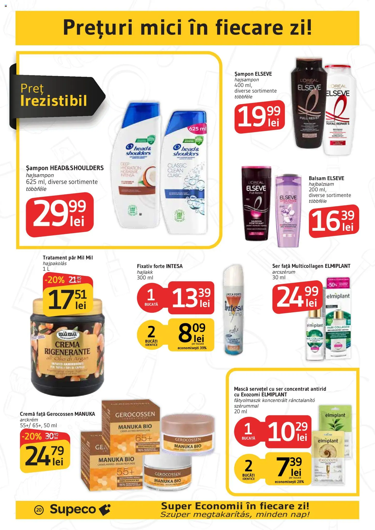 Noul catalog Supeco – valabil de la 22.10.2026 | Pagină: 20 | Produse: Clean, Mici, Șampon, Balsam