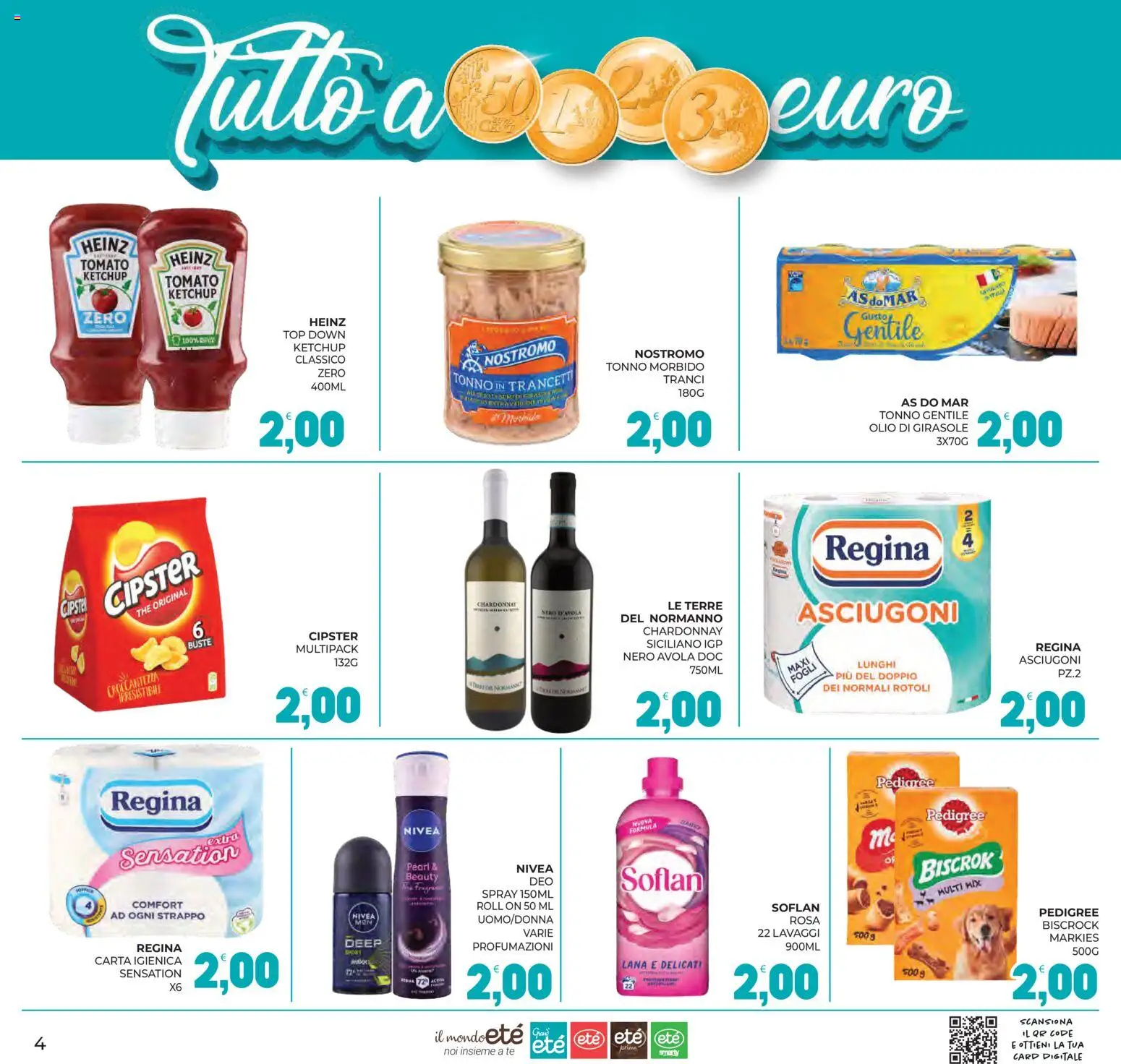Volantino Eté del 03/07/2026 | Pagina: 4 | Prodotti: Tè, Olio, Top, Tonno