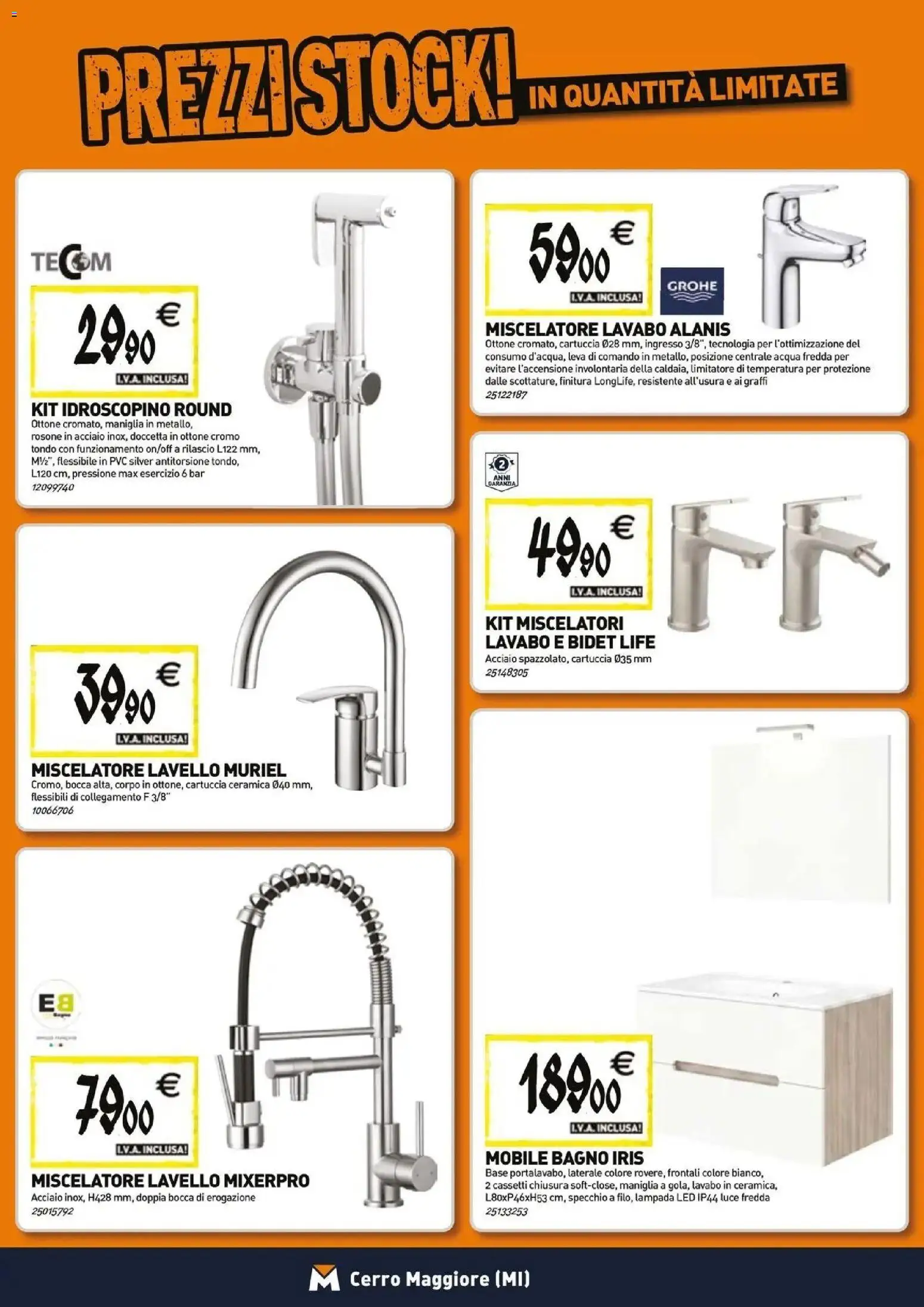 Nuovo Tecnomat catalogo dal 29/10/2026 > offerte anteprima 🛍️ | Pagina: 5 | Prodotti: Acqua, Bagno, Specchio, Lampada