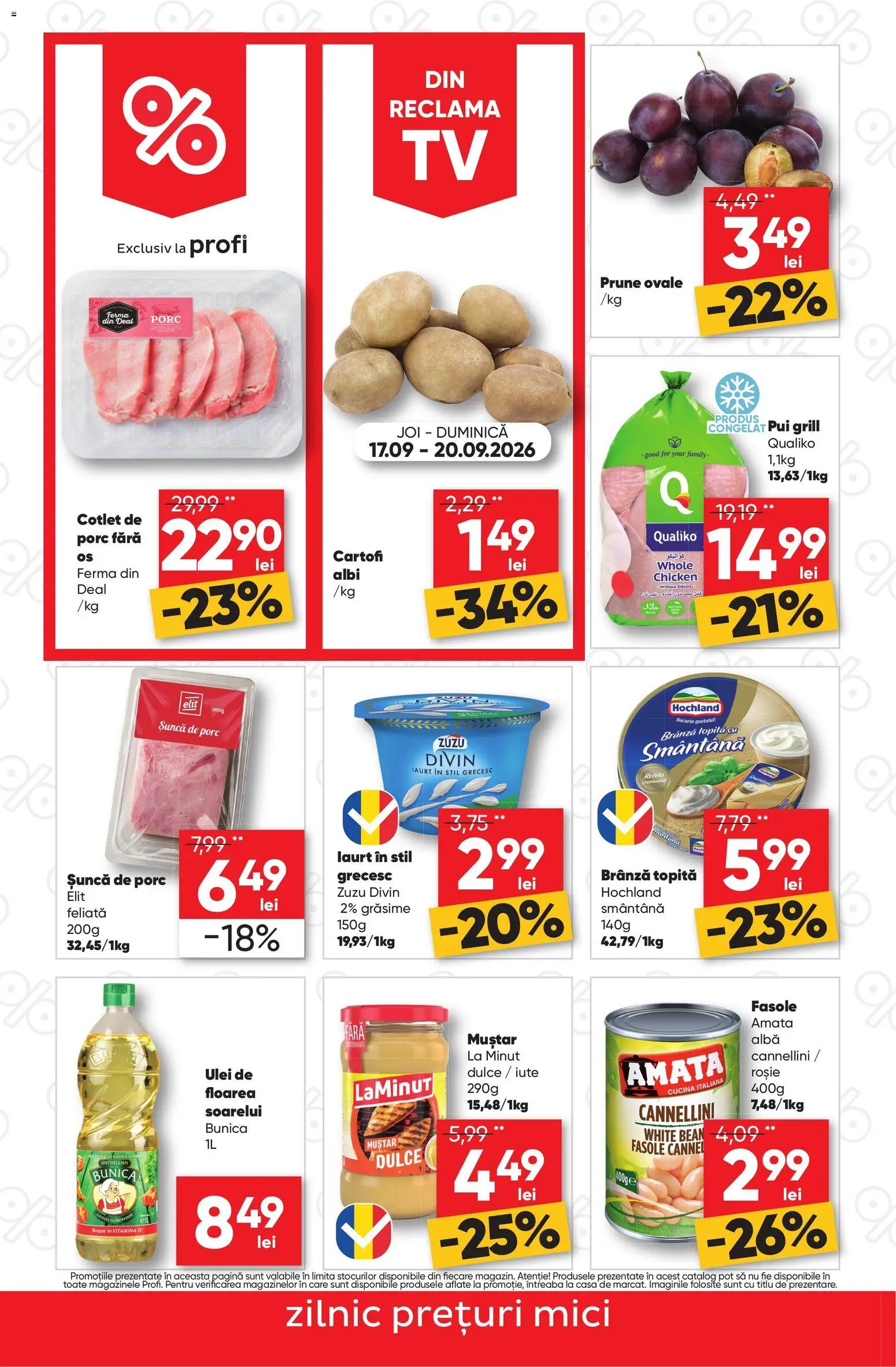 Noul catalog Profi – valabil de la 17.09.2026 | Pagină: 2 | Produse: Grill, Brânză, Hochland, Șuncă