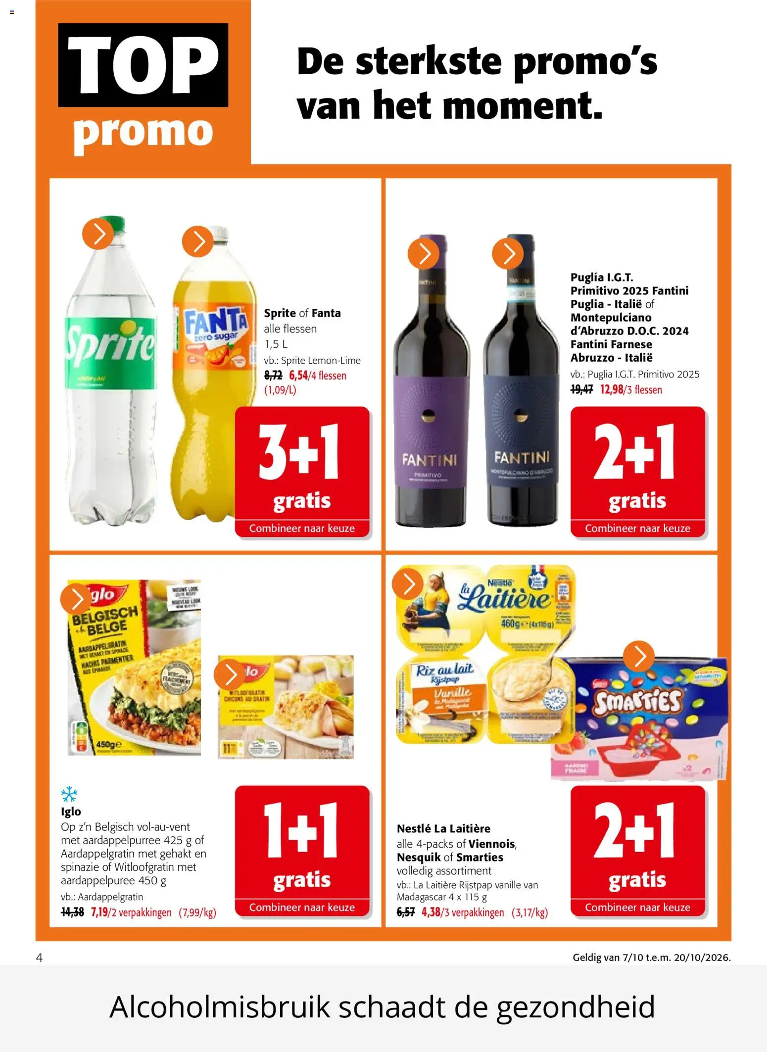 {H1} | Pagina: 4 | Producten: Gehakt, Vanille, Aardappel, Spinazie