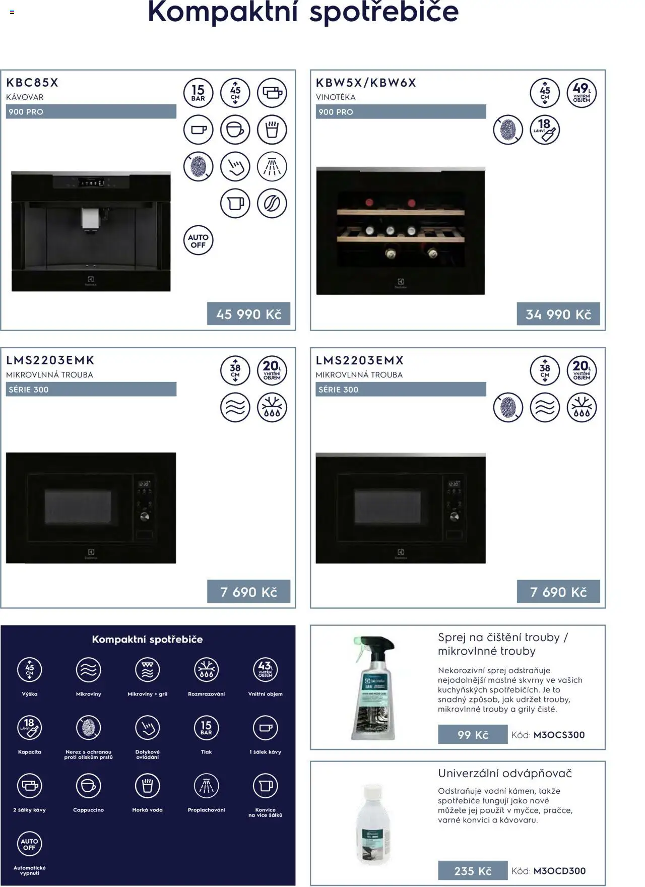 Möbelix leták - Electrolux od 01.04.2025 | Strana: 8 | Produkty: Voda, Mikrovlnná trouba, Gril, Cappuccino