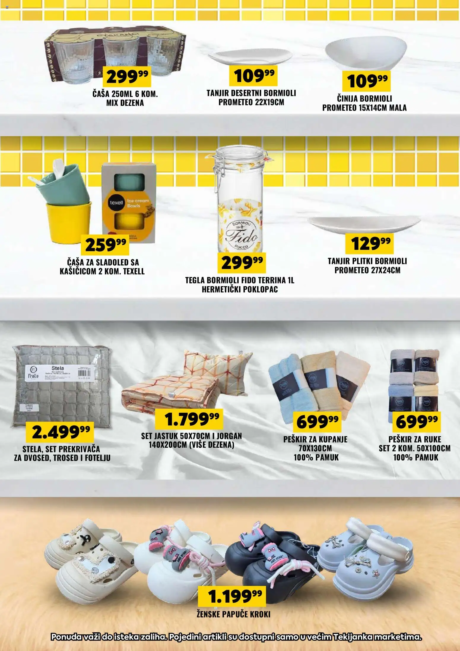 Tekijanka katalog - važi od 06.05.2026 | Strana: 16 | Proizvode: Papuče, Sladoled, Peškir, Trosed
