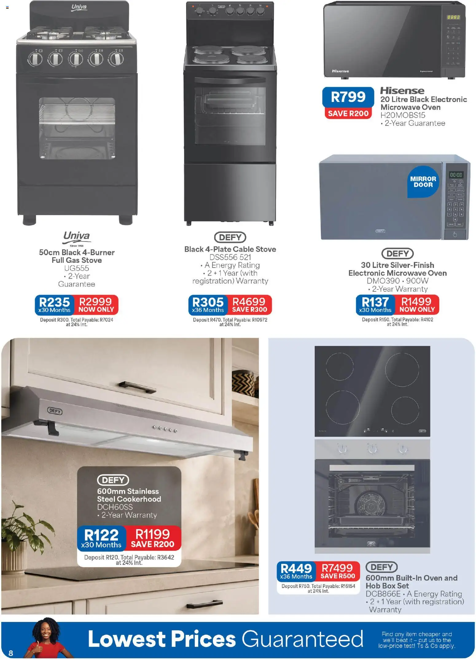New OK Furniture catalogue – valid from 06/07/2026 | Page: 8 | Products: Oven, Mirror, Microwave, Gas stove