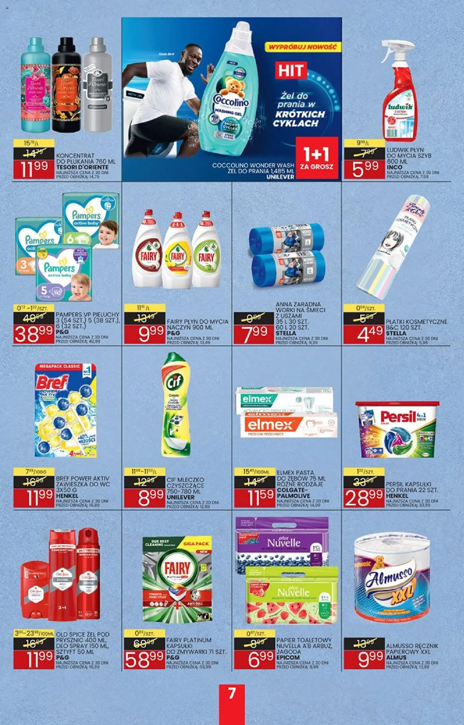 Wafelek gazetka od 18.05.2026 | Strona: 7 | Produkty: Tesori d'oriente, Prysznic, Płatki, Fairy