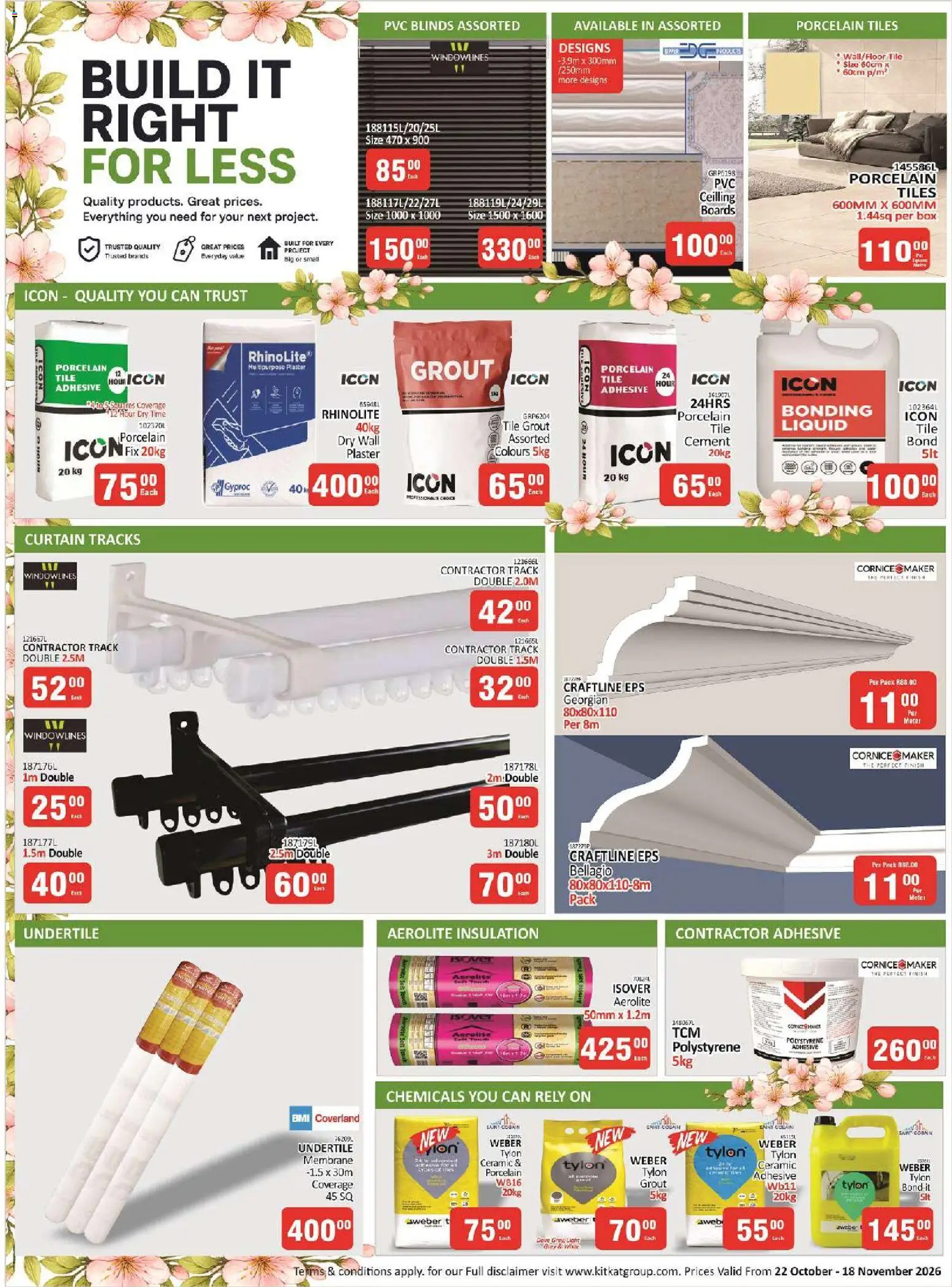 New KIT KAT Cash & Carry catalogue – valid from 22/10/2026 | Page: 2 | Products: Tile grout, Box, Plaster, Cement