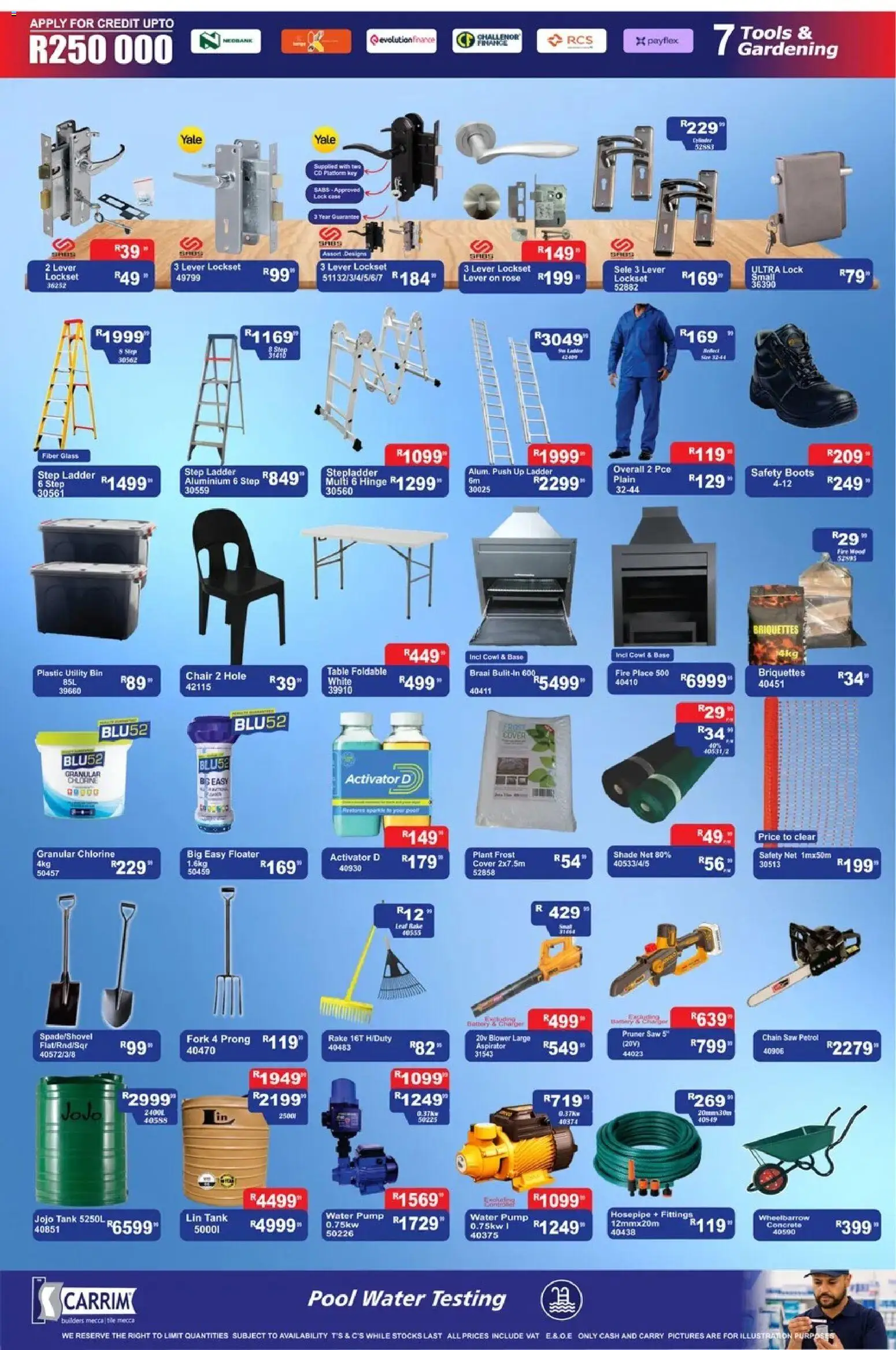 New K. Carrim catalogue – valid from 29.05.2026 | Page: 7 | Products: Tank, Lock, Chair, Stepladder