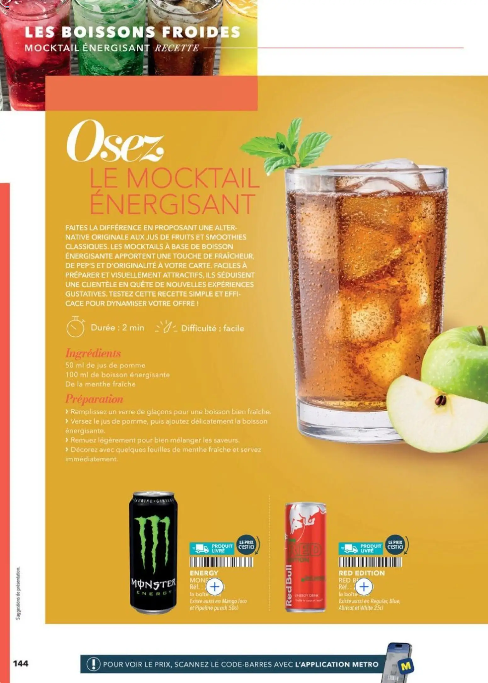 {H1} | Page: 144 | Produits: Abricot, Menthe, Pomme, Base