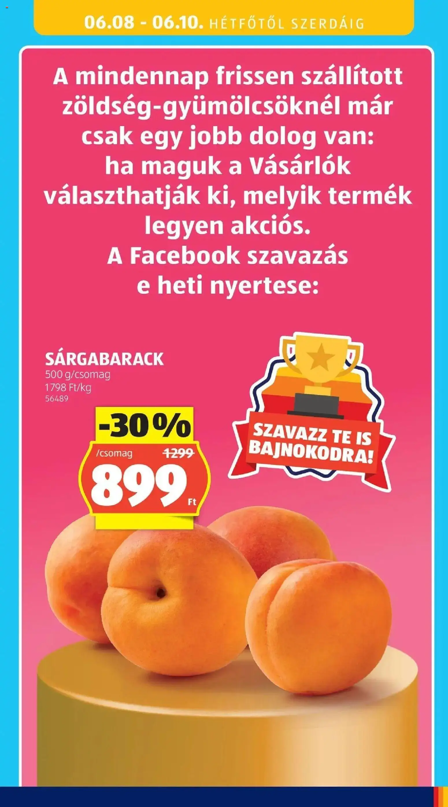 Aldi akciós ujság - amely érvényes a következő dátumtól: 04.06.2026 | Oldal: 41 | Termékek: Sárgabarack