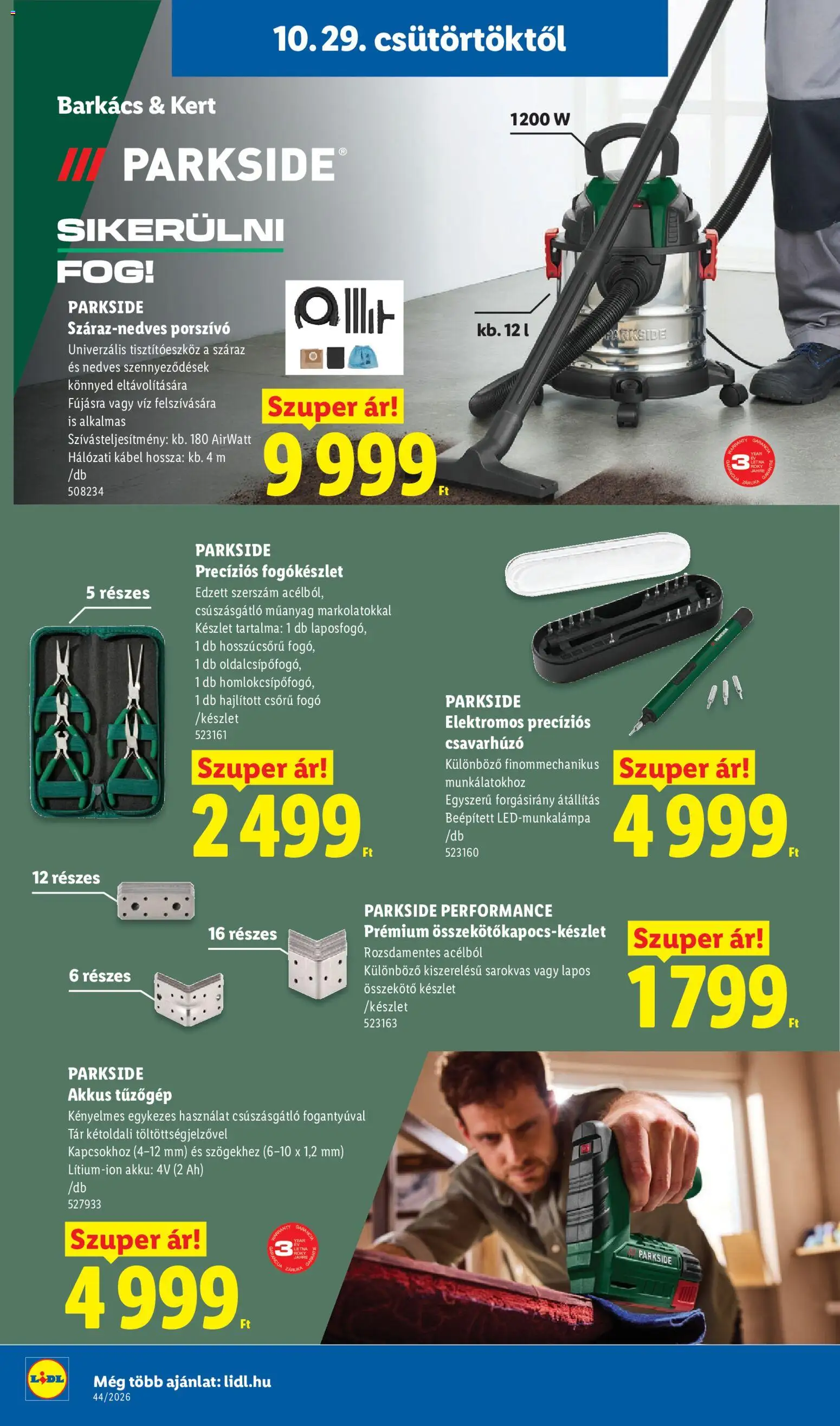 Lidl akciós ujság - amely érvényes a következő dátumtól: 2026.10.29. | Oldal: 40