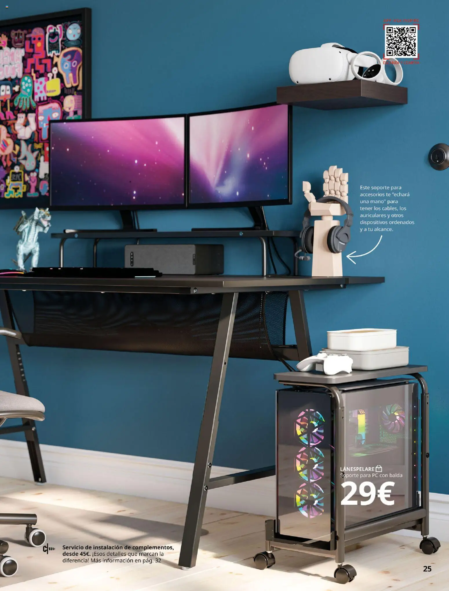 Catálogo IKEA Oficina en casa │ válido desde el 01.02.2026 | Página: 25 | Productos: Té, PC, Auriculares