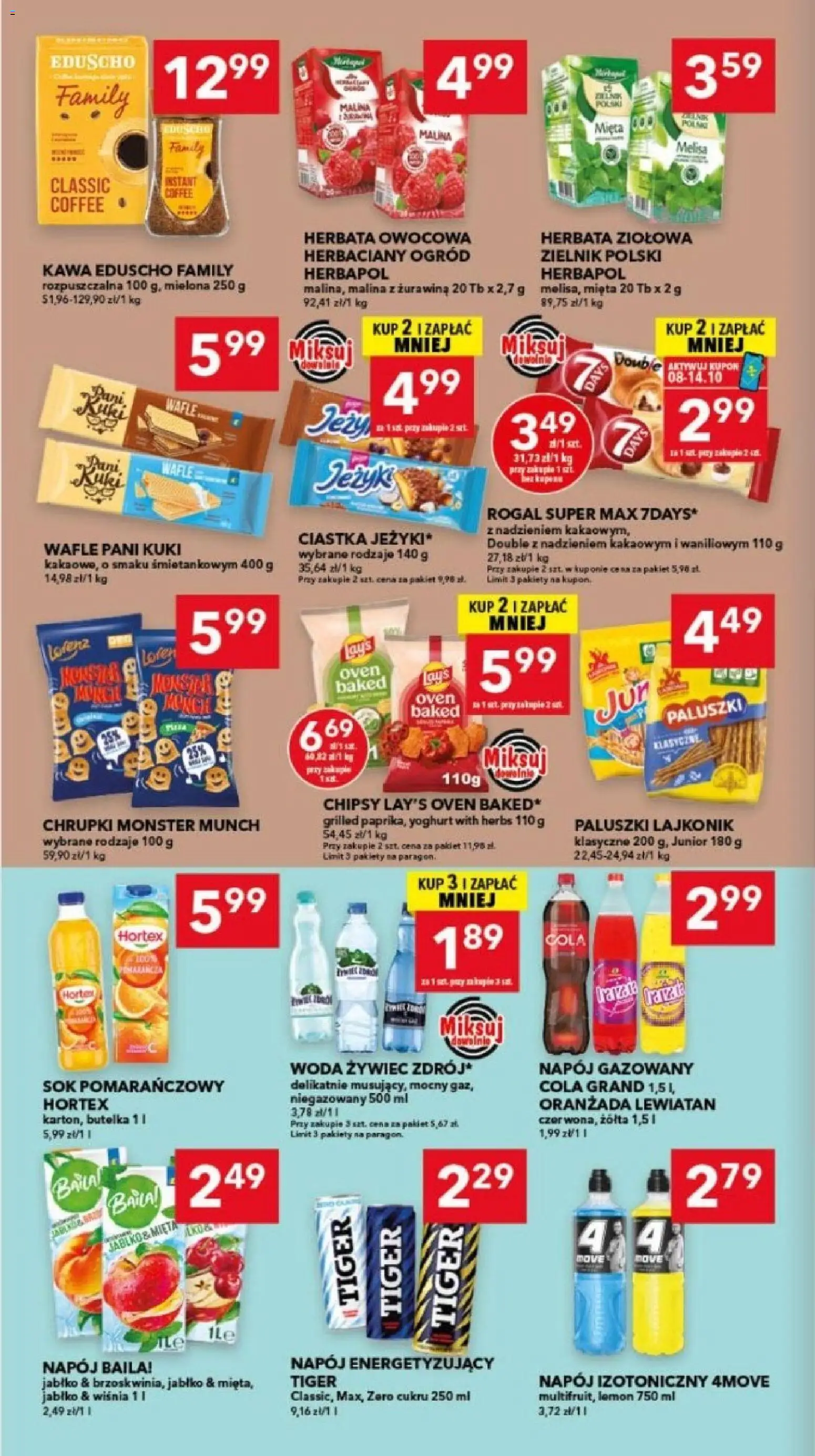 Lewiatan gazetka - Gdańsk od 08.10.2026 | Strona: 6 | Produkty: Oranżada, Herbata owocowa, Mięta, Żurawina