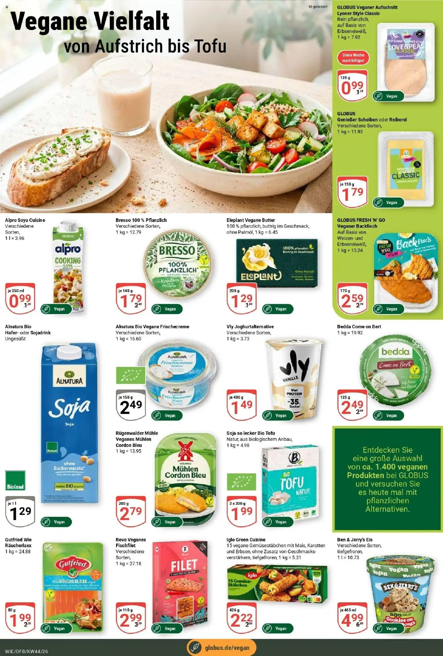 Globus Prospekt Waghäusel (ab 26.10.2026) » Angebote online | Seite: 13 | Produkte: Iglo, Bresso, Vanille, Fisch