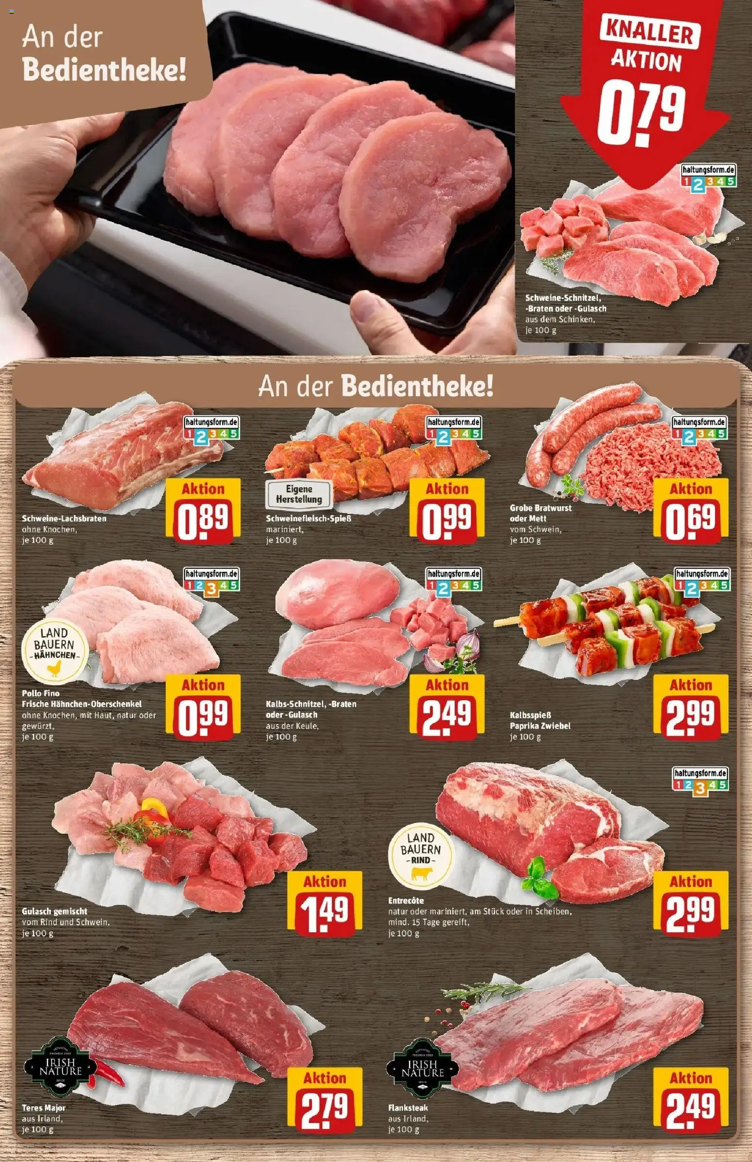 REWE Prospekt ab 24.08.2026 zum Blättern » Angebote | Seite: 8 | Produkte: Hahnchen, Bratwurst, Paprika, Gulasch