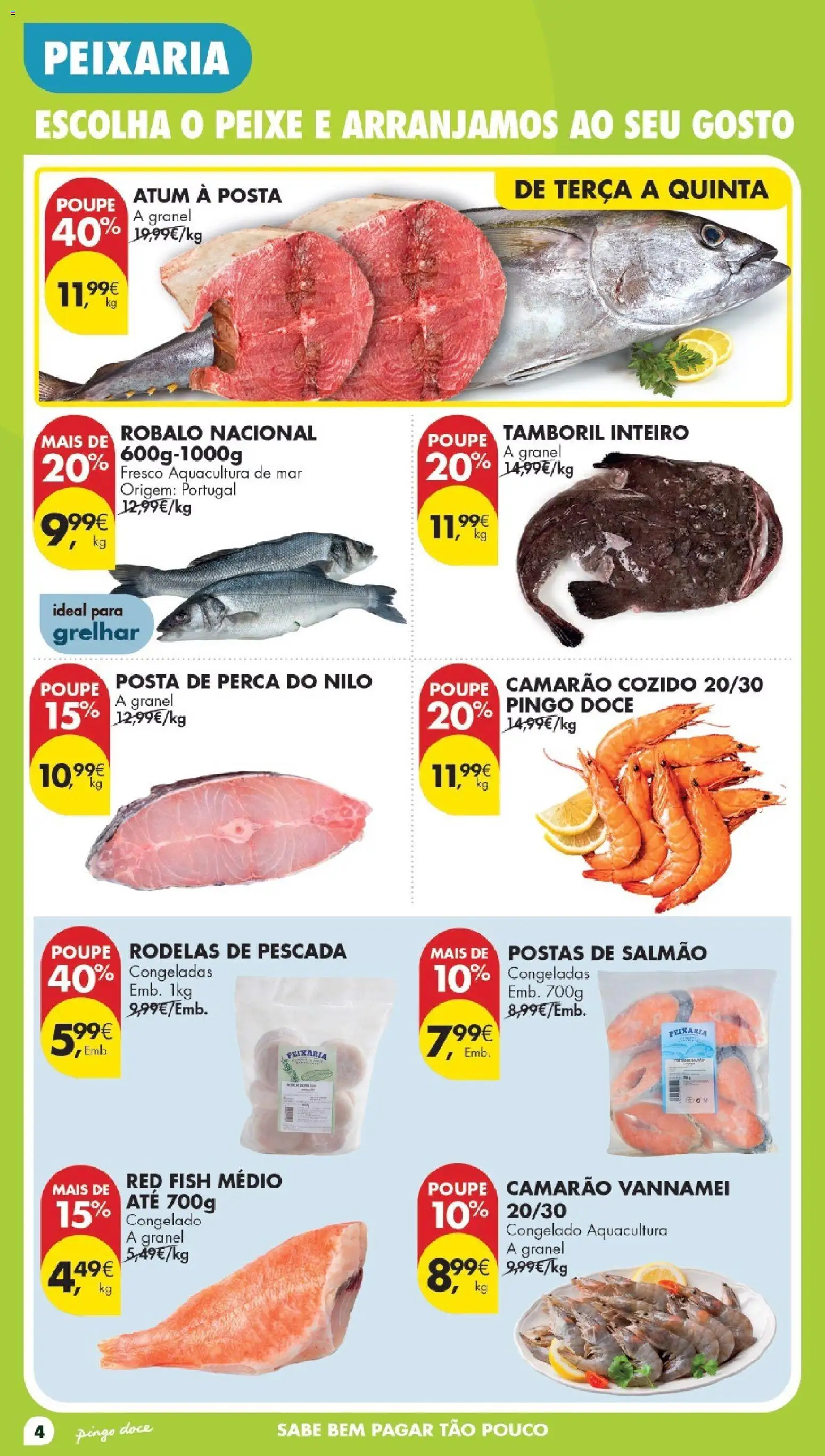 Pingo Doce Poupe Esta Semana Madeira │ válido de 15/09/2026 | Página: 4 | Produtos: Atum, Perca, Salmão, Peixe