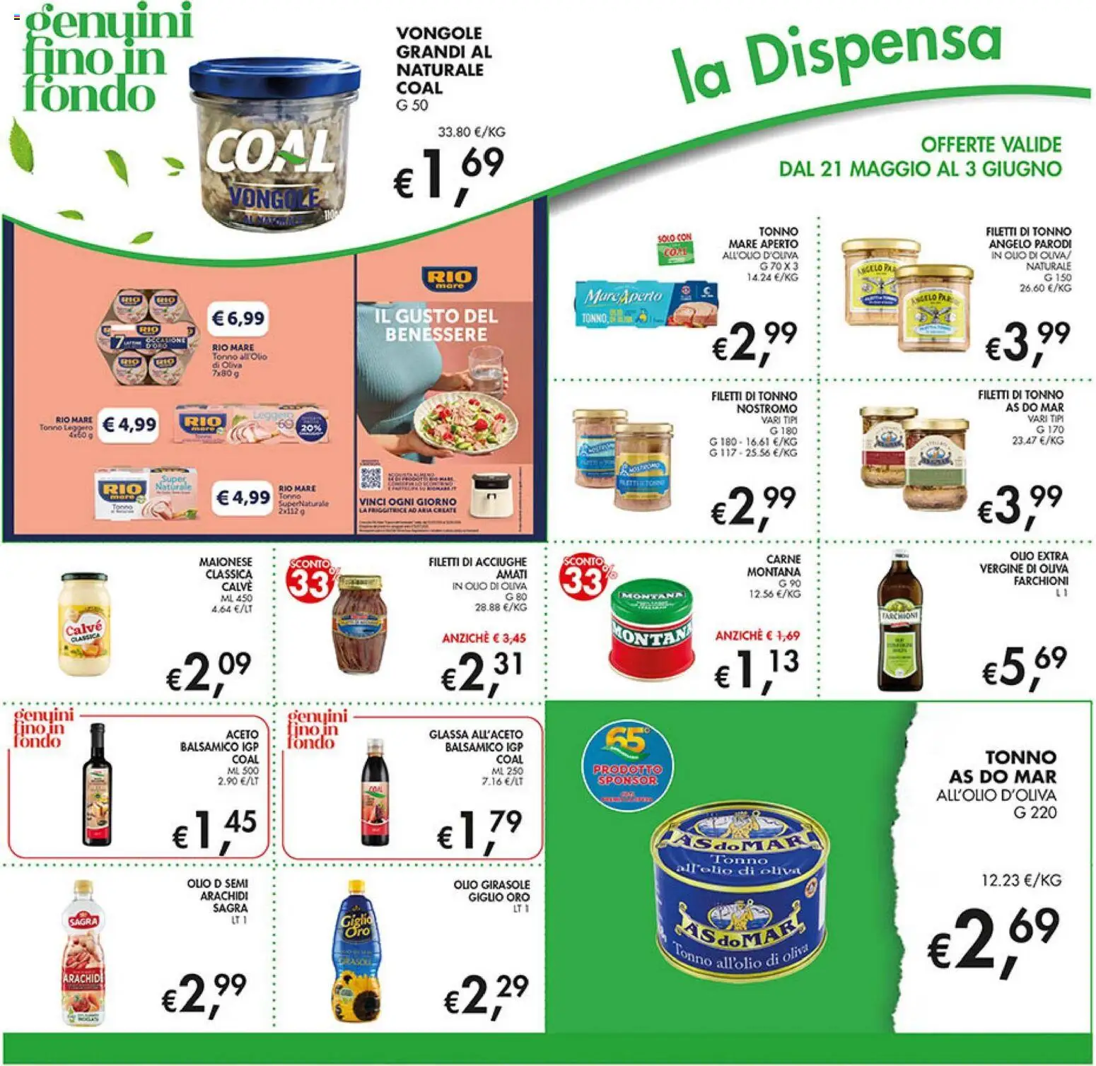 Volantino Coal del 21.05.2026 | Pagina: 26 | Prodotti: Vongole, Olio, Tonno, Olio di Oliva
