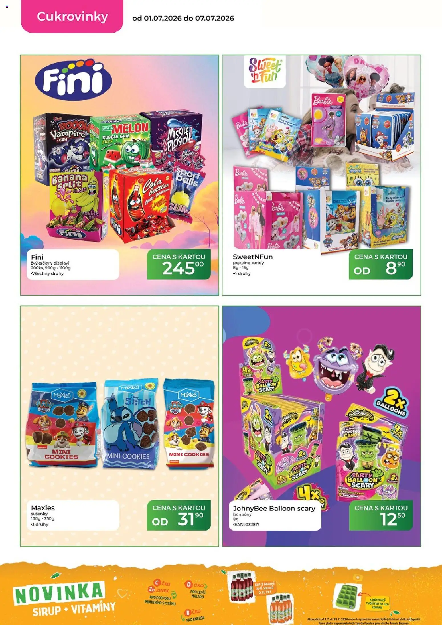 Tamda Foods leták od 01.07.2026 | Strana: 31 | Produkty: Bonbóny, Sirup, Barbie, LED