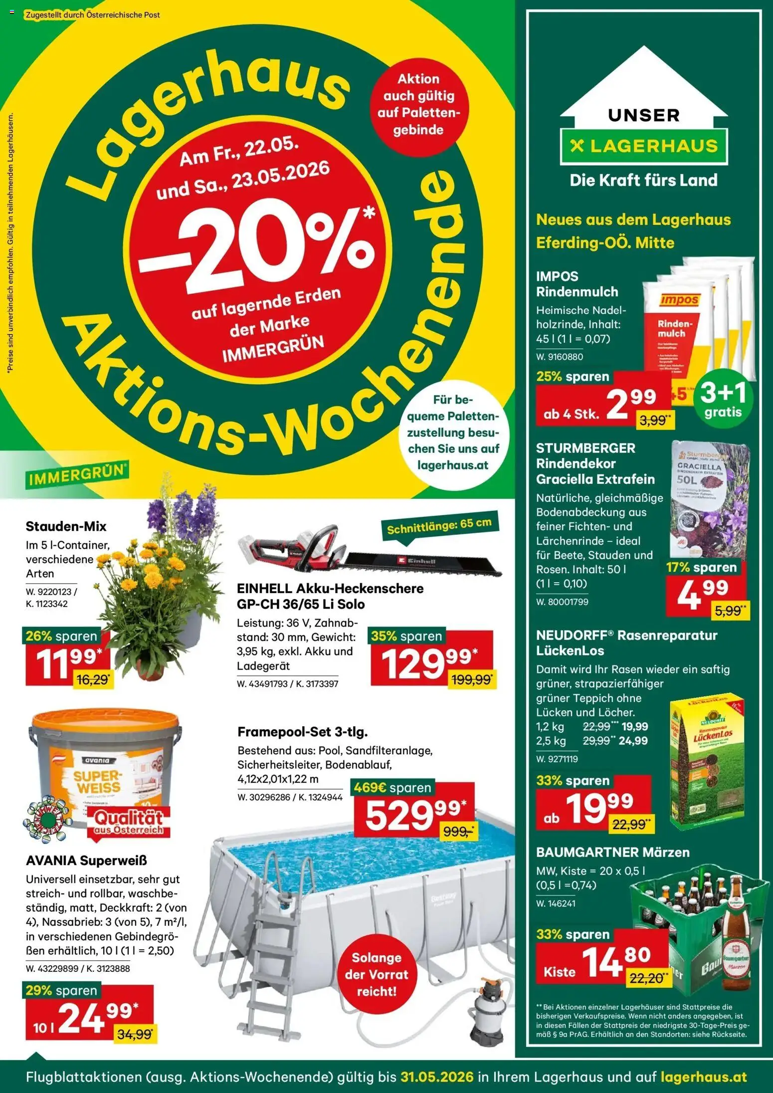 Lagerhaus Wochen Angebote gültig ab 18.05.2026 | Seite: 1 | Produkte: Gewicht, Teppich