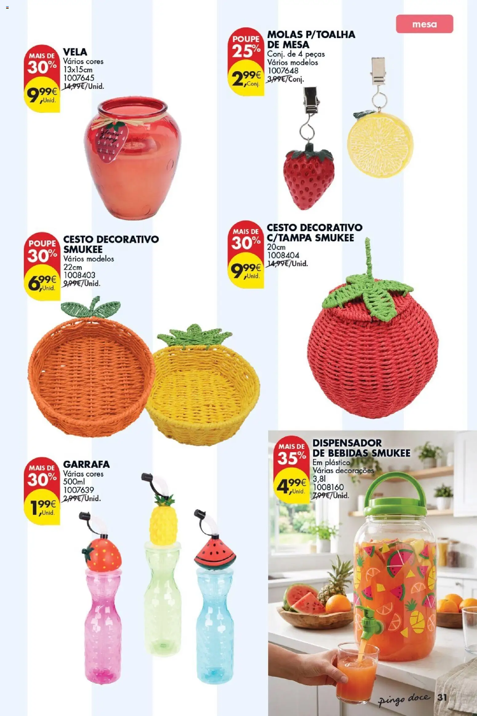 Pingo Doce Bazar Verão 2 │ válido de 30/06/2026 | Página: 31 | Produtos: Mesa