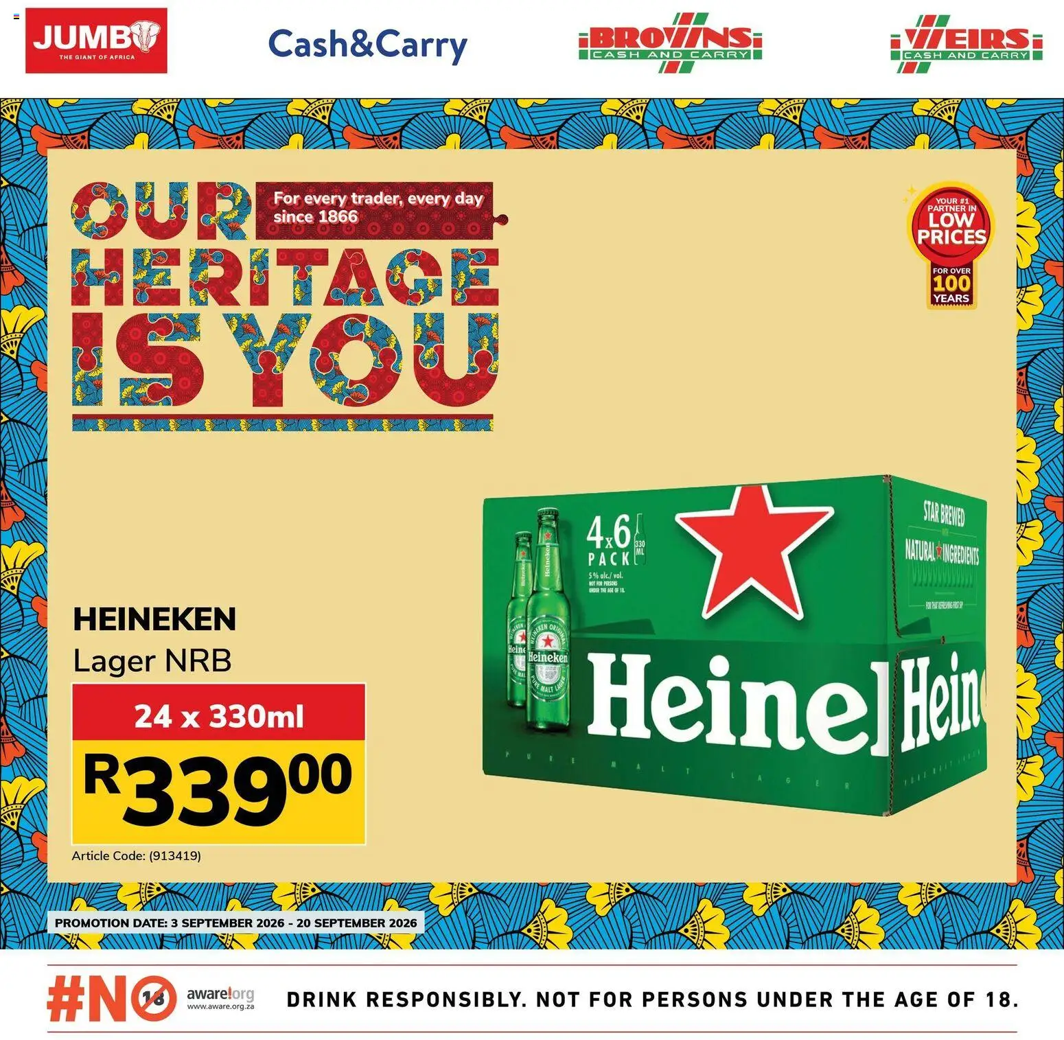 New Jumbo catalogue – valid from 03/09/2026 | Page: 3 | Products: Ingredients, Heineken, Beer