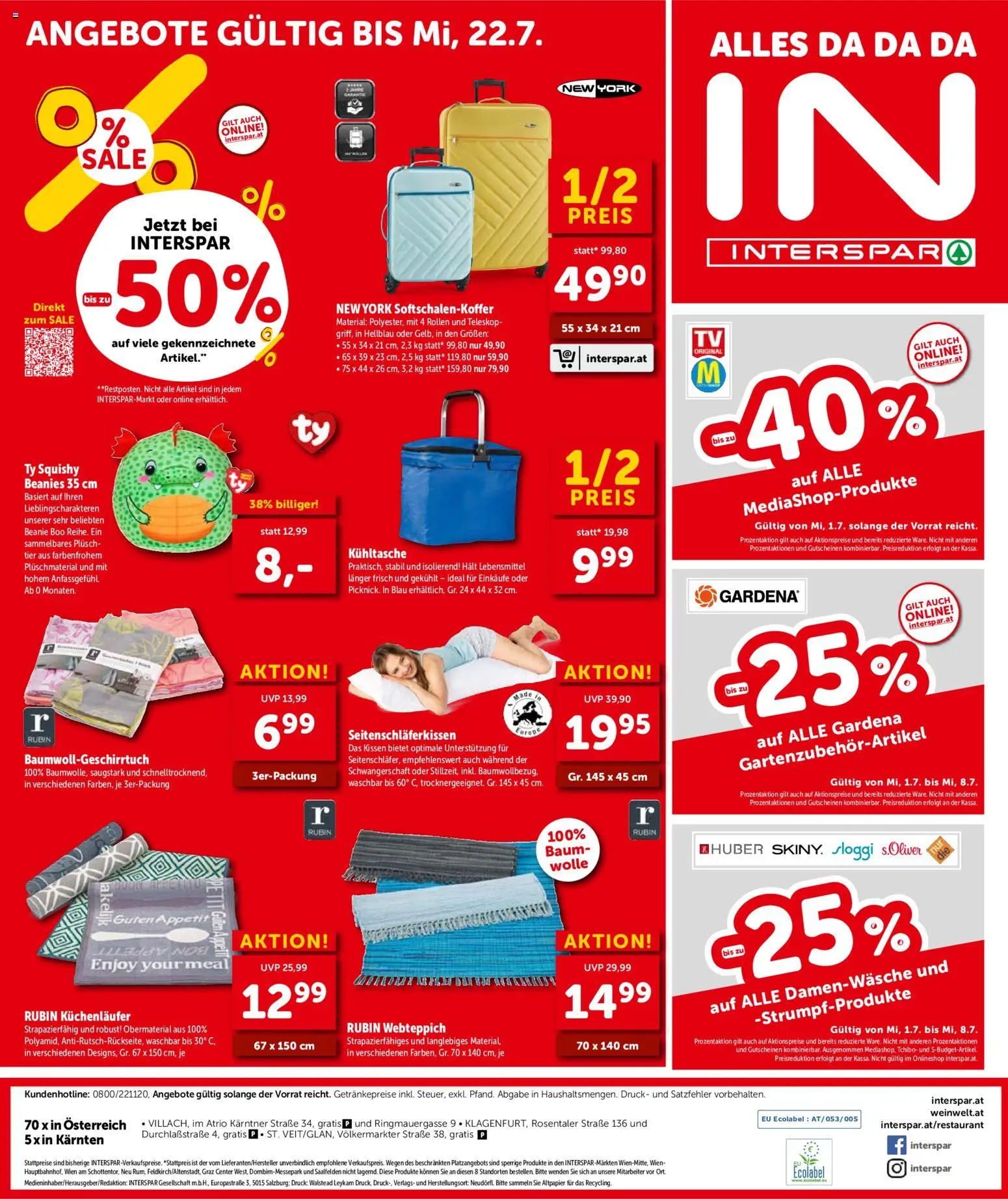 Interspar Flugblatt - Kärnten gültig ab 01.07.2026 | Seite: 20 | Produkte: Libacomb, Kissen