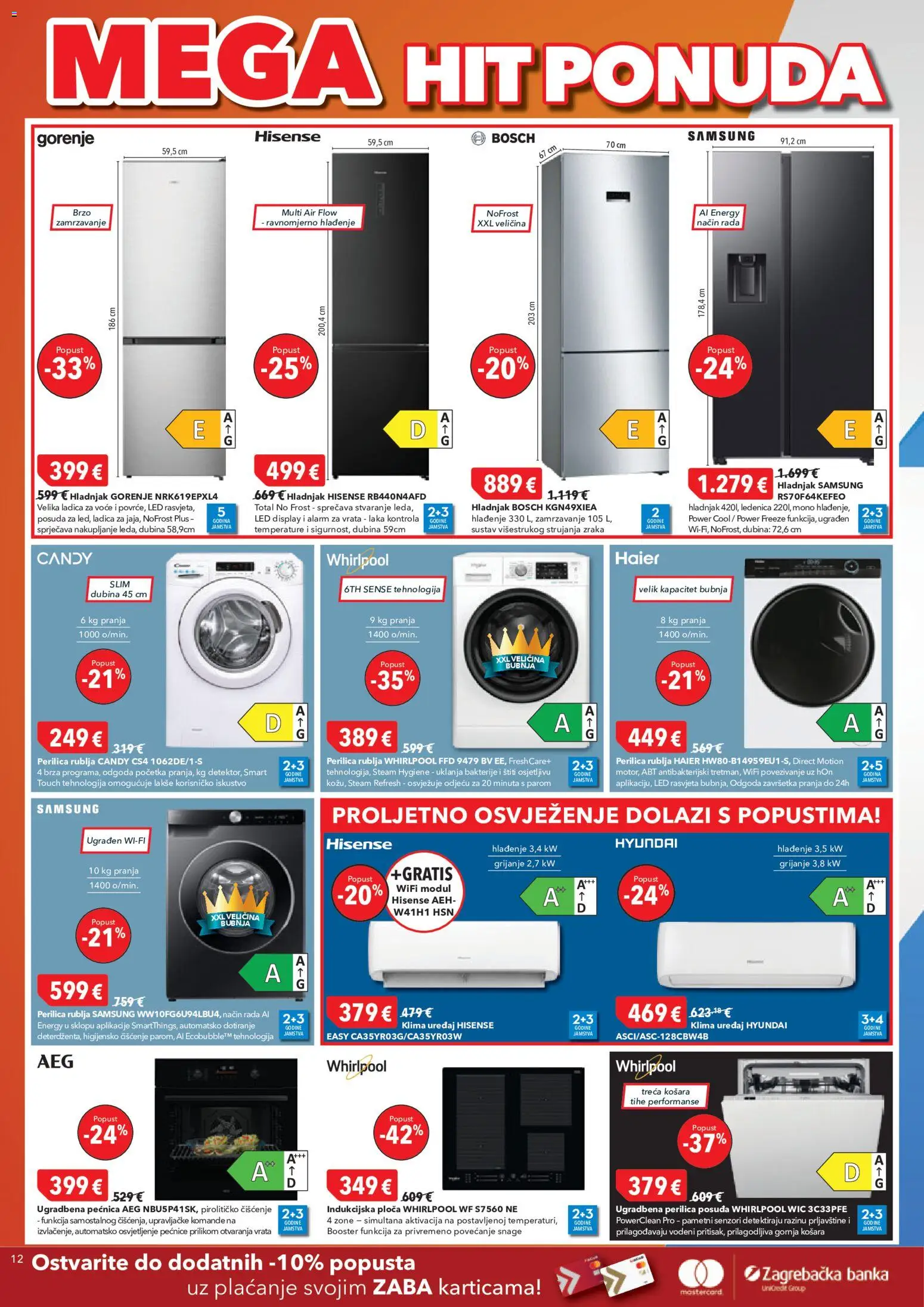 Harvey Norman katalog | vrijedi od 21.05.2026 | Stranica: 12 | Proizvodi: Košara, Klima, Vrata, Rasvjeta