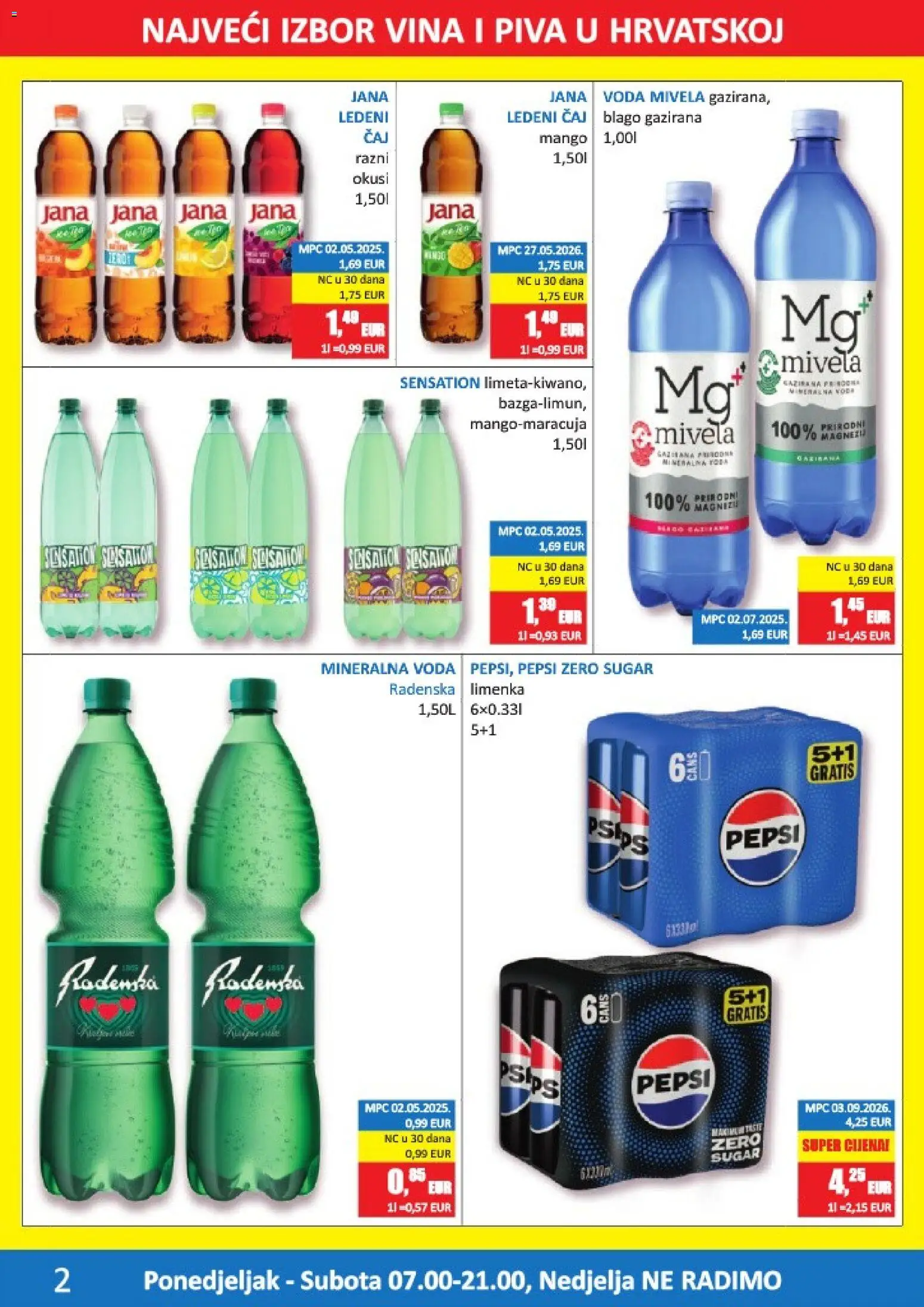 Vrutak katalog | vrijedi od 14.09.2026 | Stranica: 2 | Proizvodi: Pepsi, Ledeni čaj, Čaj, Voda