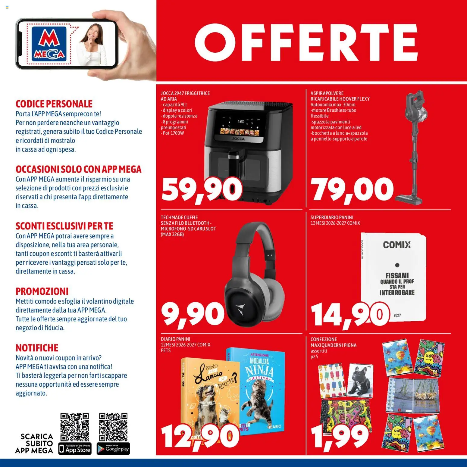 Volantino Mega del 20/08/2026 | Pagina: 6 | Prodotti: Iphone, Porta, Biscotti, The