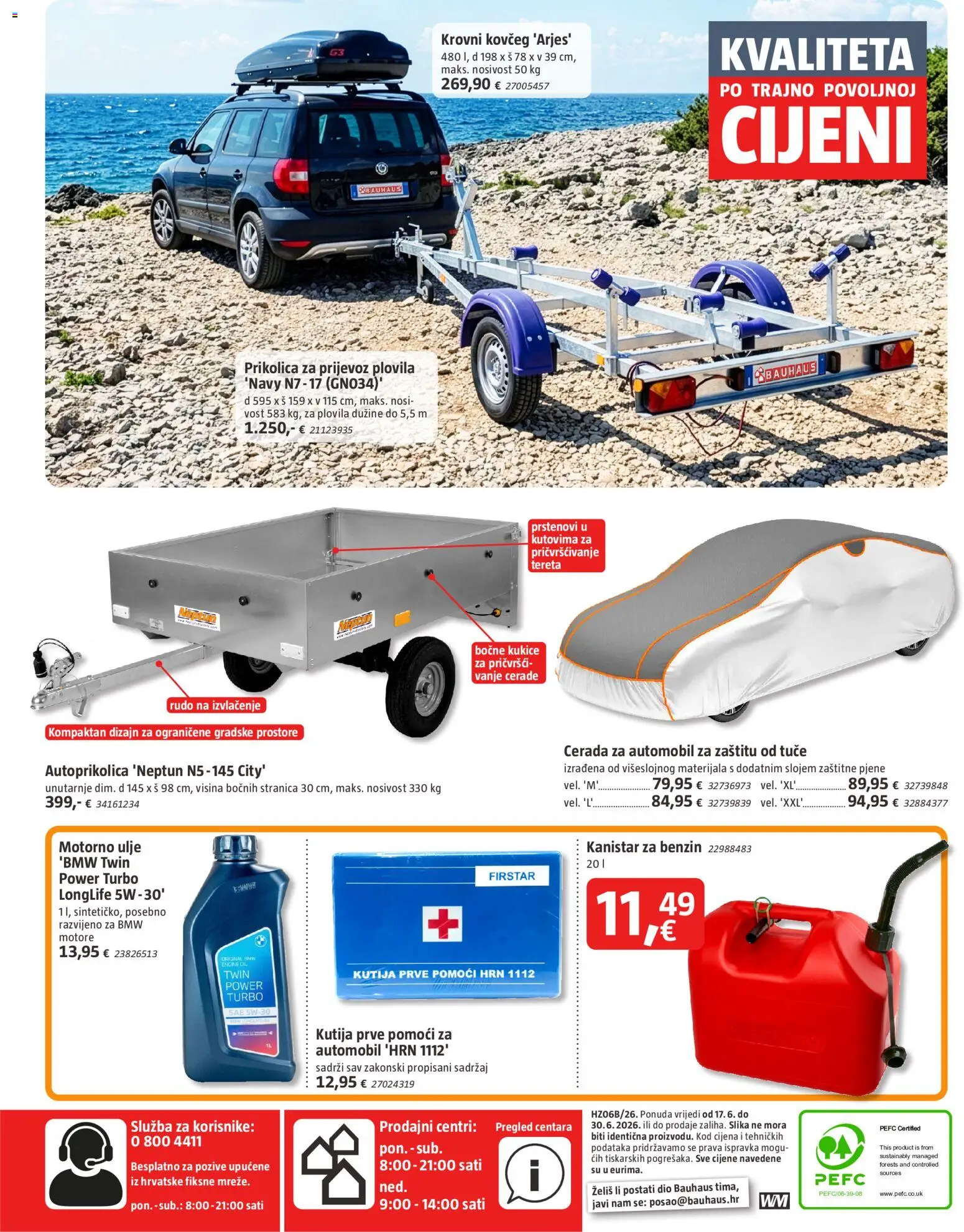 Bauhaus katalog | vrijedi od 17.06.2026 | Stranica: 24 | Proizvodi: Kutija, Motorno ulje, Ulje