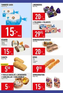 Matdax erbjudanden - Förhandsvisning av reklamblad från butik Matdax aktuell från 24/08/2026 | Sida: 6 | Produkter: Brioche, Lingongrova, Hamburgerbröd, Muffins