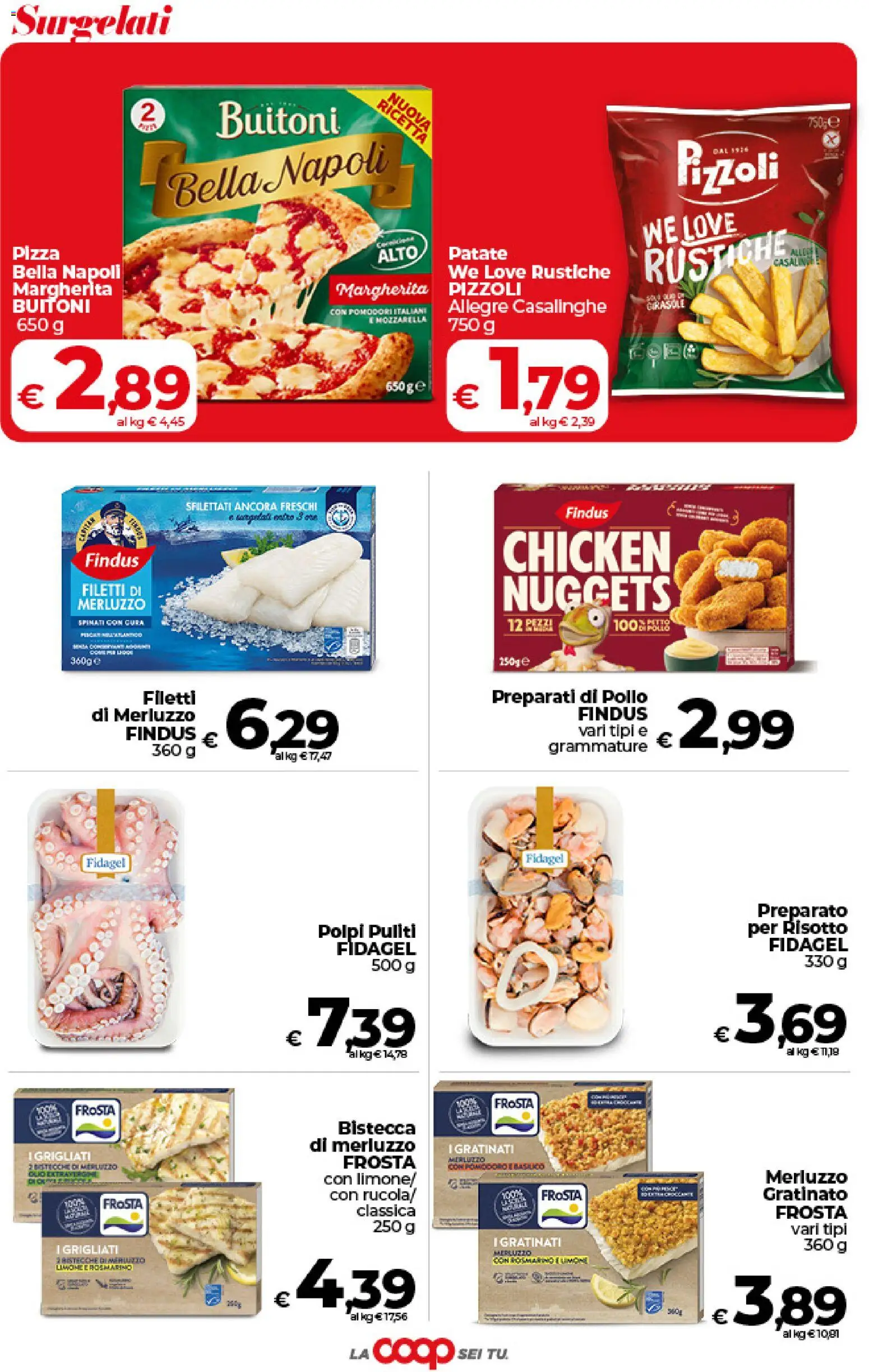Volantino COOP del 09.06.2026 | Pagina: 22 | Prodotti: Pizza, Pollo, Merluzzo, Pomodori